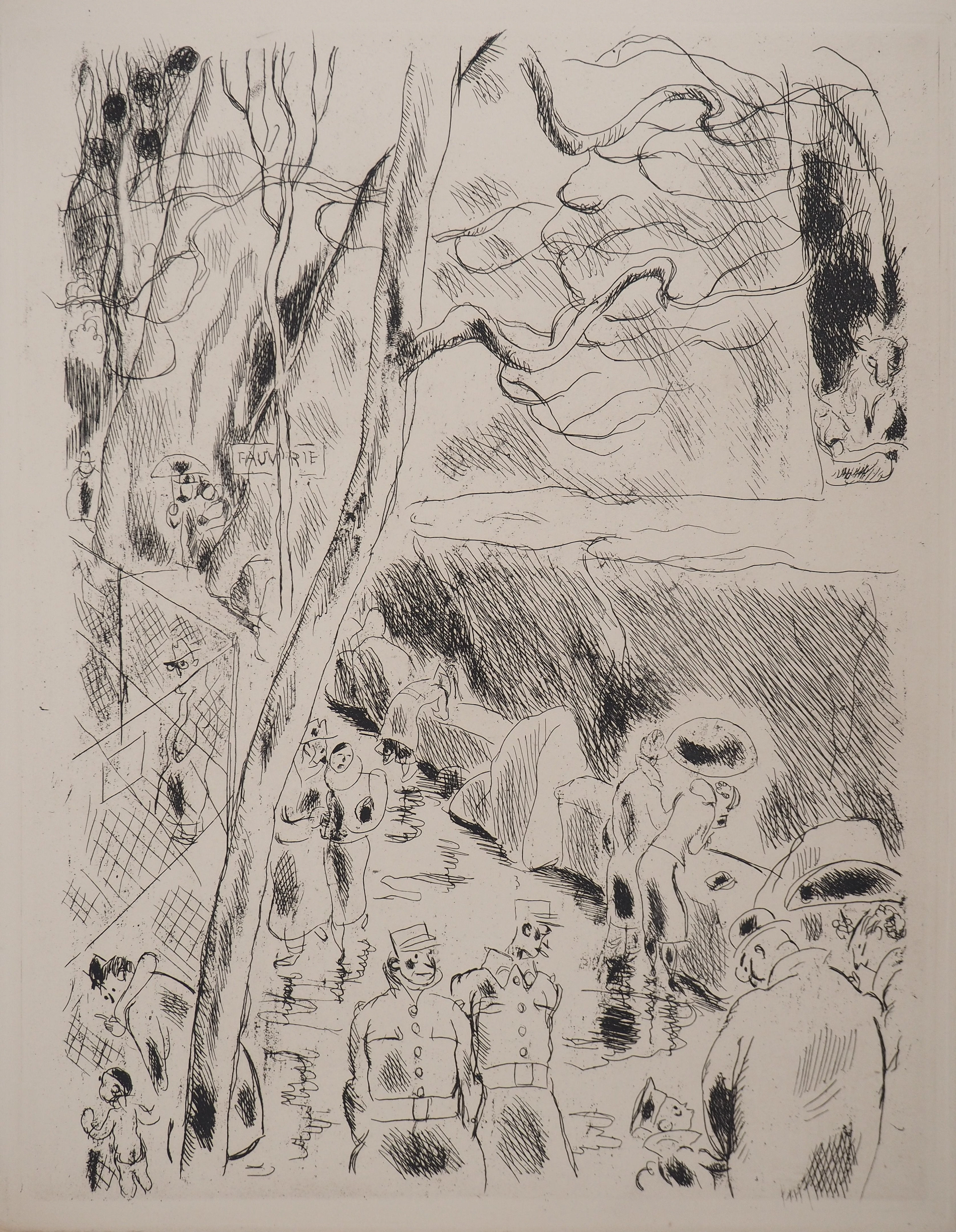 Gus BOFA : Fauverie au Jardin des Plantes, Gravure originale