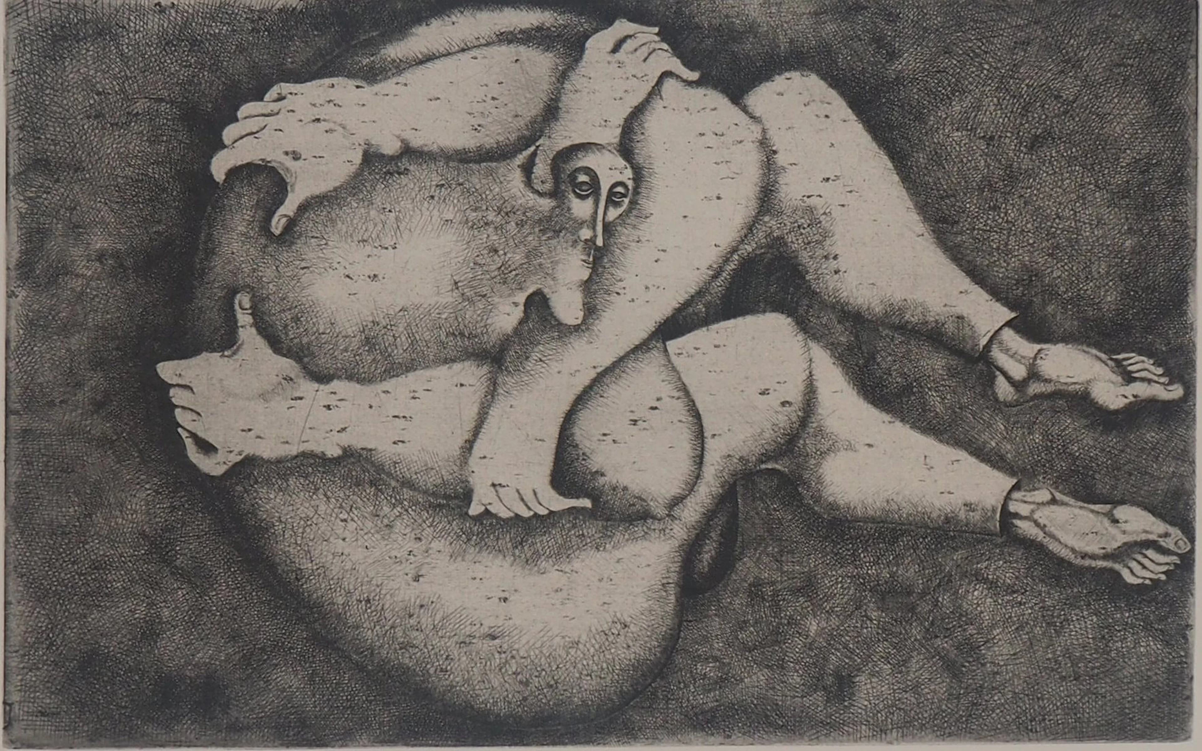 Yves Jobert - Cosmonaute de passage - Gravure originale signée