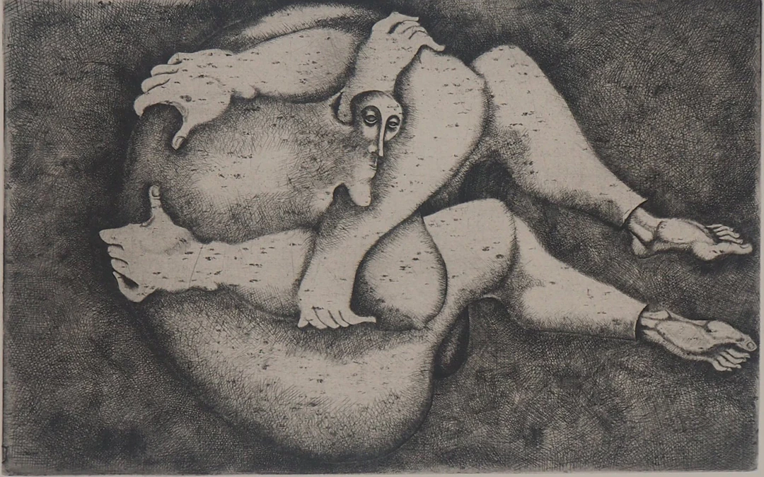 Yves Jobert - Cosmonaute de passage - Gravure originale signée
