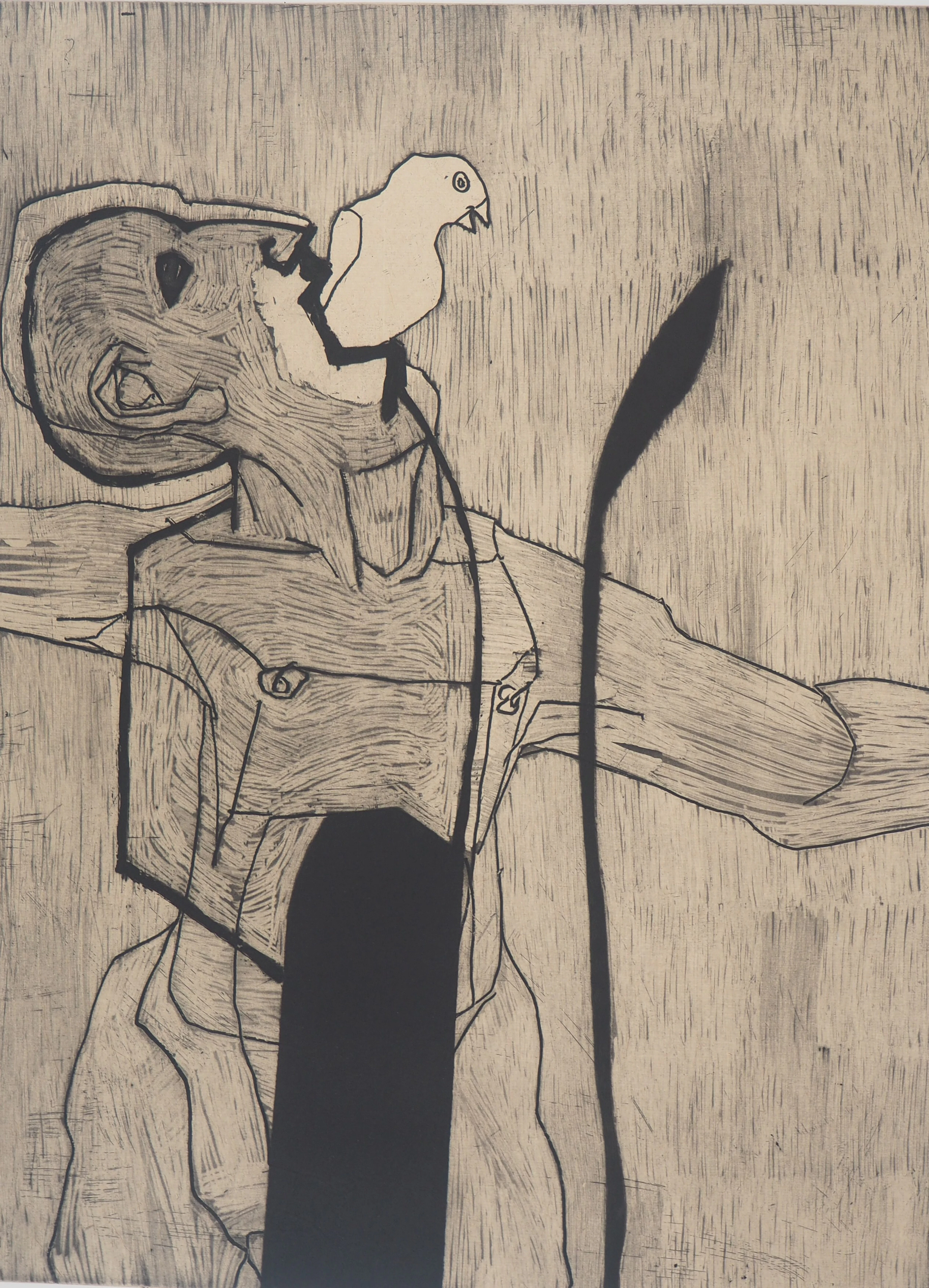 François Vincent - Allégorie : La Fertilité, 1997 - Gravure originale signée