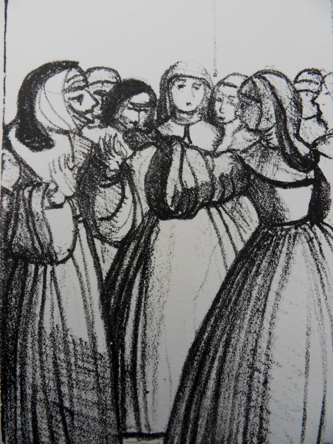 André DERAIN : Conversation entre religieuses - Lithographie originale signée