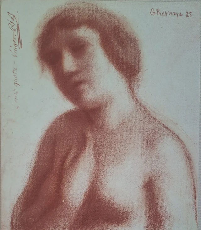 Roger de la FRESNAYE (d’après) - Buste de femme sanguine, 1927 - Lithographie