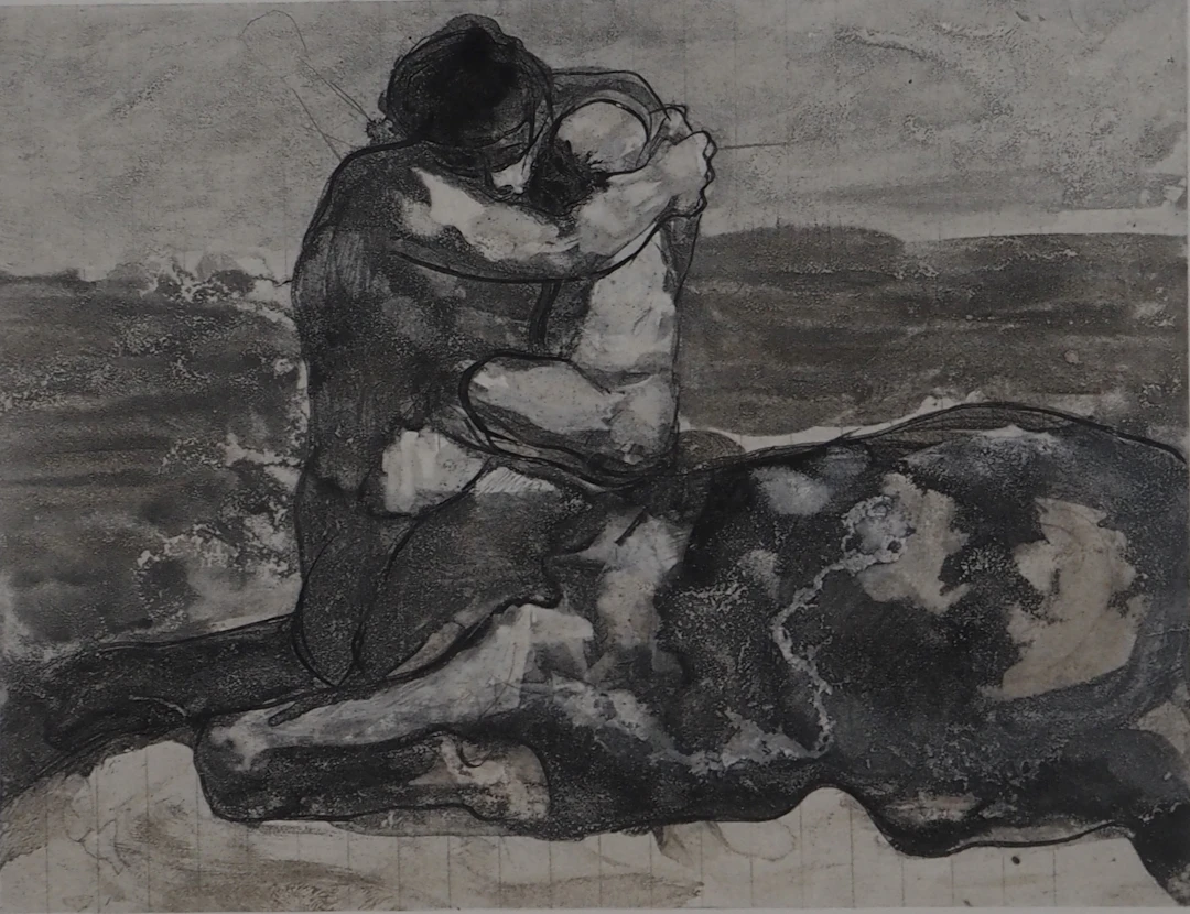 Auguste RODIN (d’après) : L’étreinte - Gravure