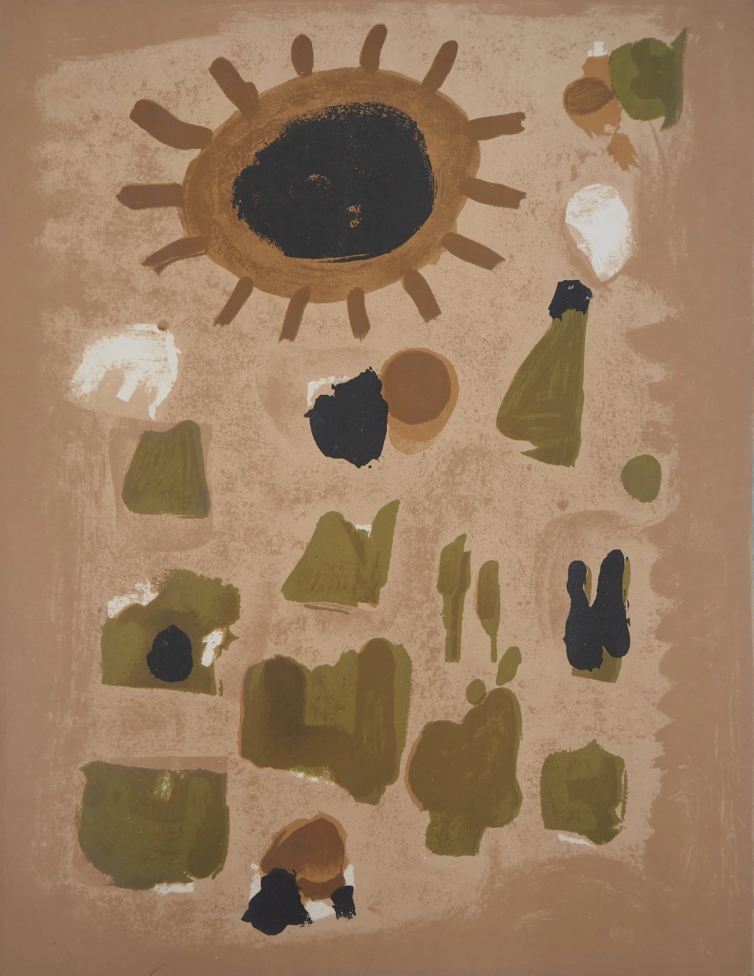 Roger BISSIERE - Paysage ensoleillé, 1964 - Lithographie