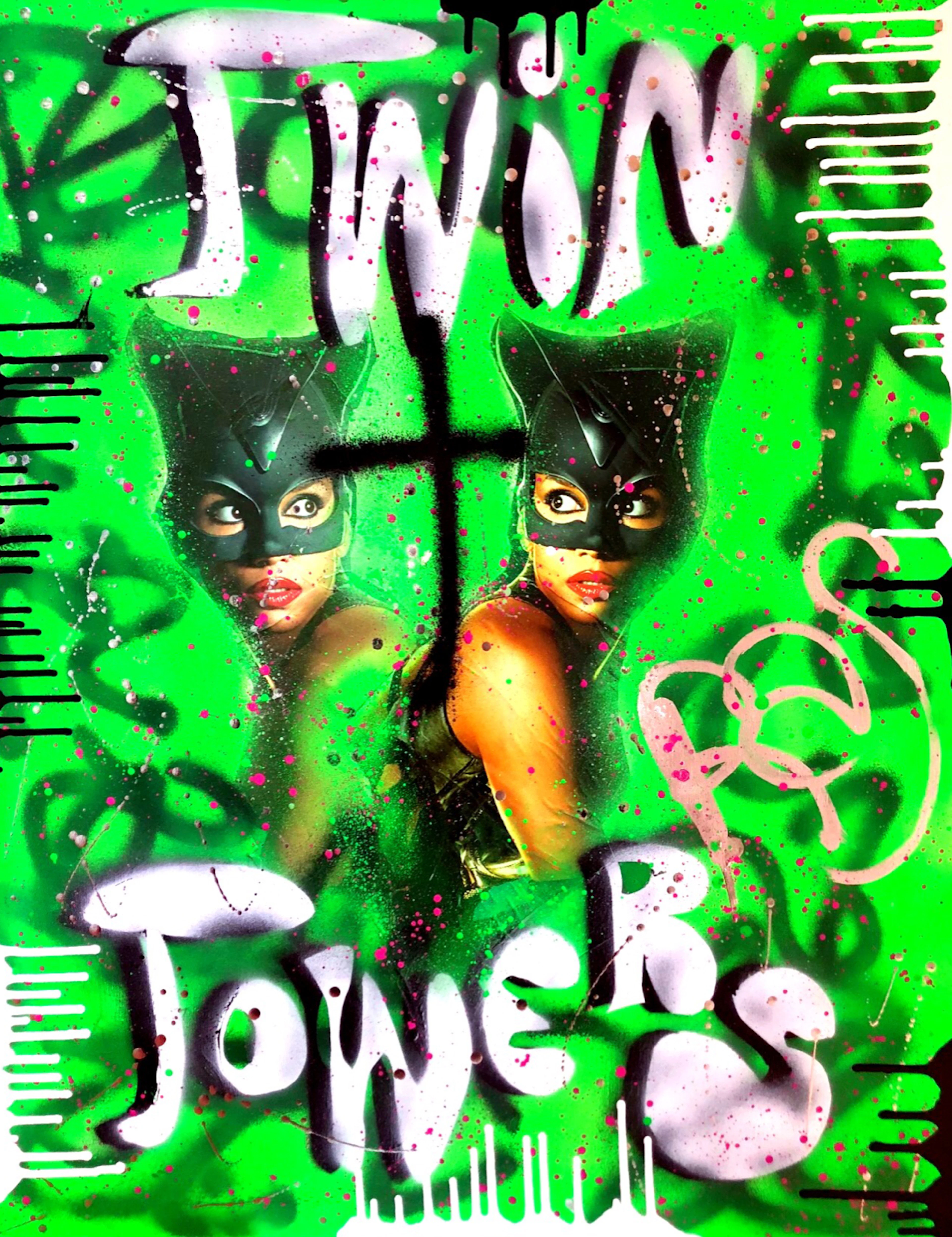 Rose Agathe STEINER - Twin Towers, 2018 - Impression digitale signée
