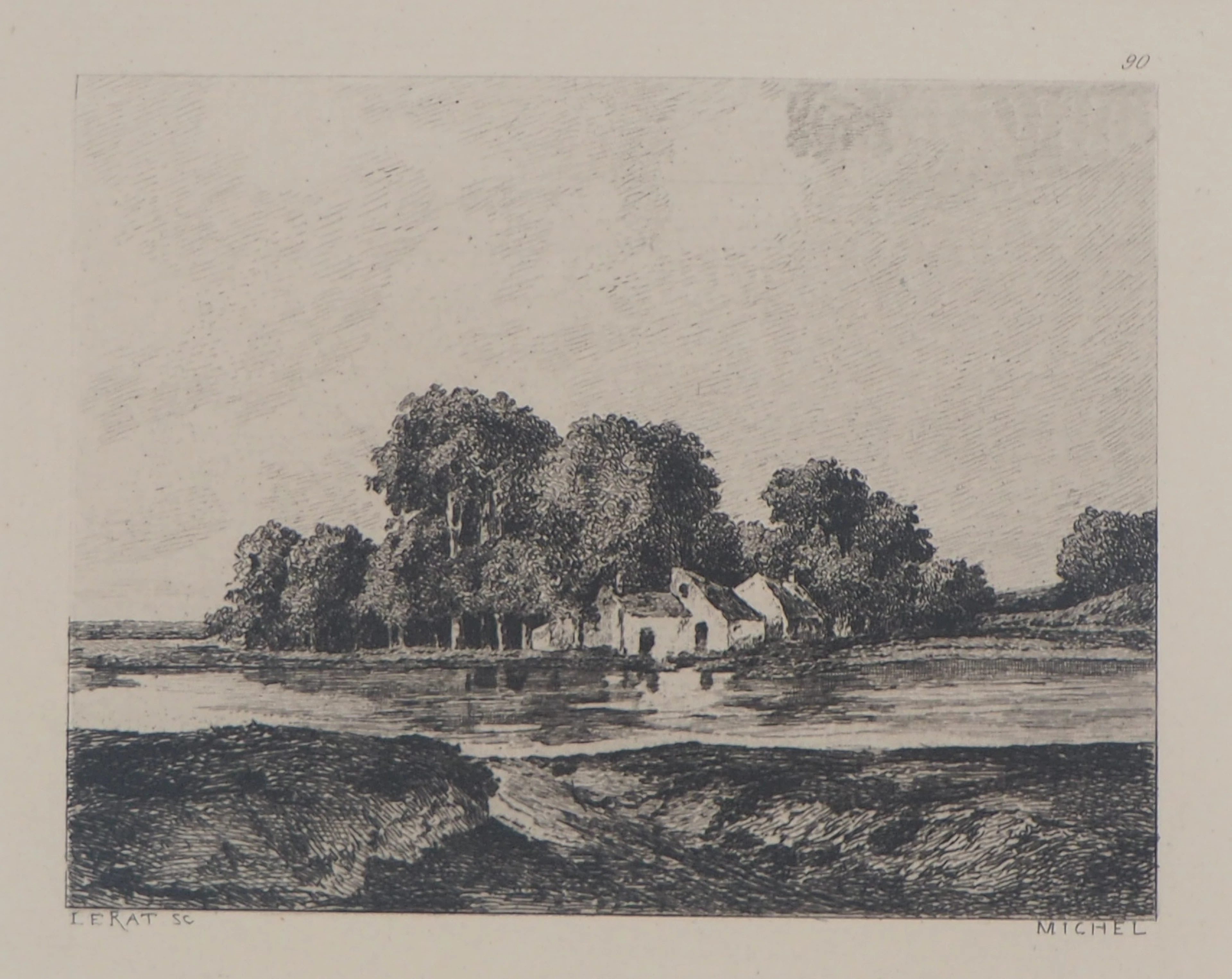 Georges Michel (d'après) Etang - Gravure d'après peinture