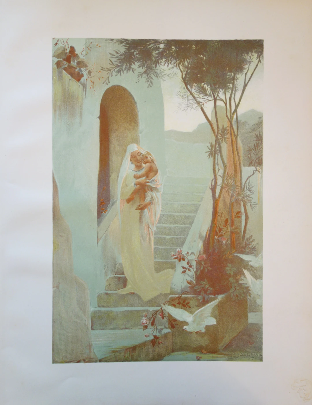 Guillaume DUBUFE - L’Enfant, Lithographie originale signée (1897)