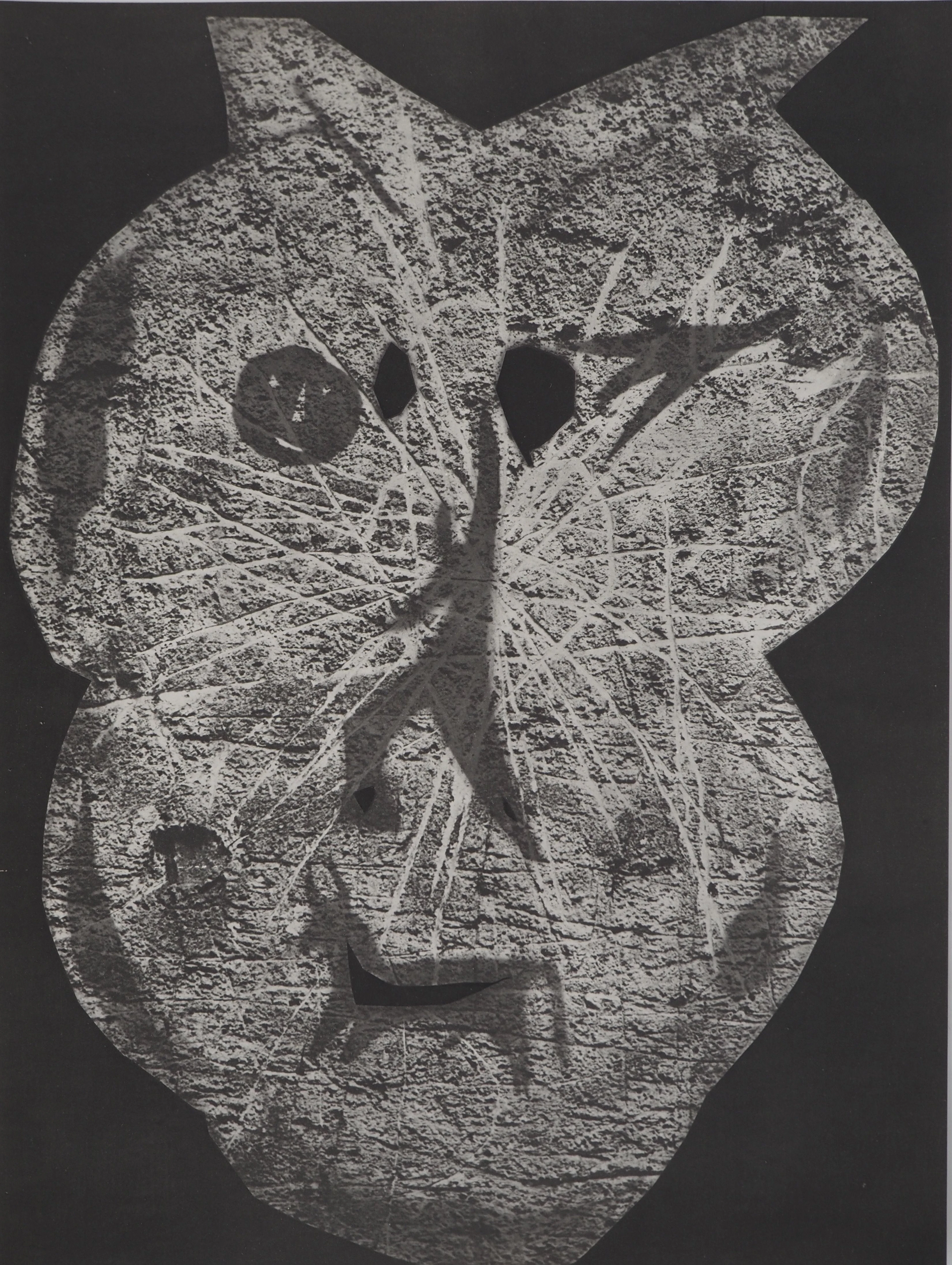 Pablo PICASSO : Diurnes, Masque au coeur, Phototypie originale