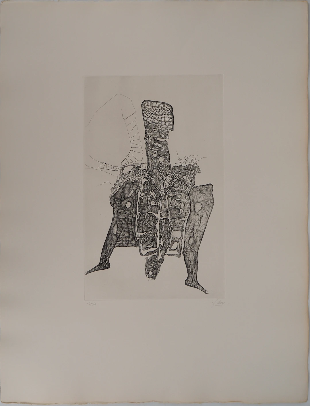 Fred DEUX : Raté, Gravure originale signée