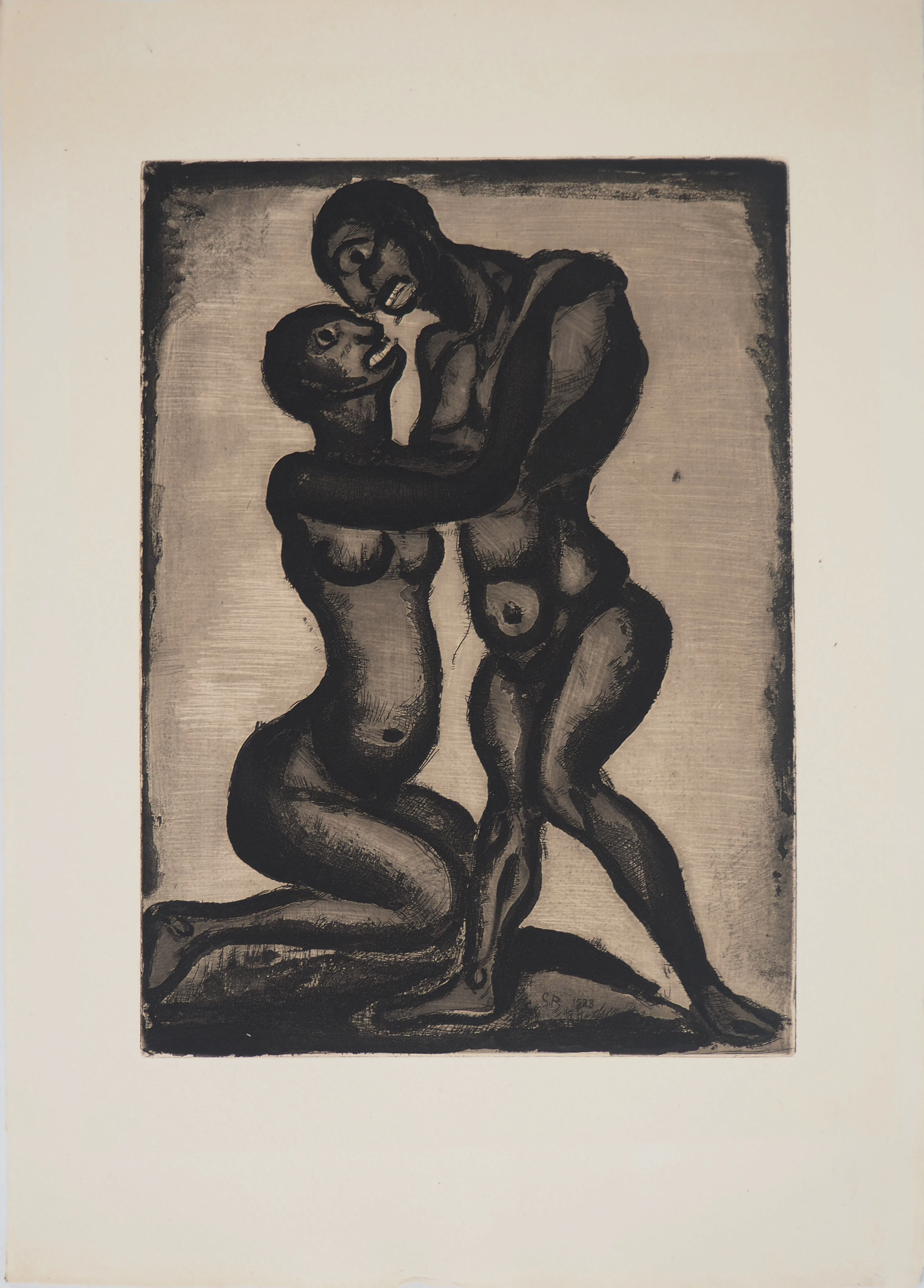 Georges ROUAULT - Les amoureux, 1928 - Gravure originale signée