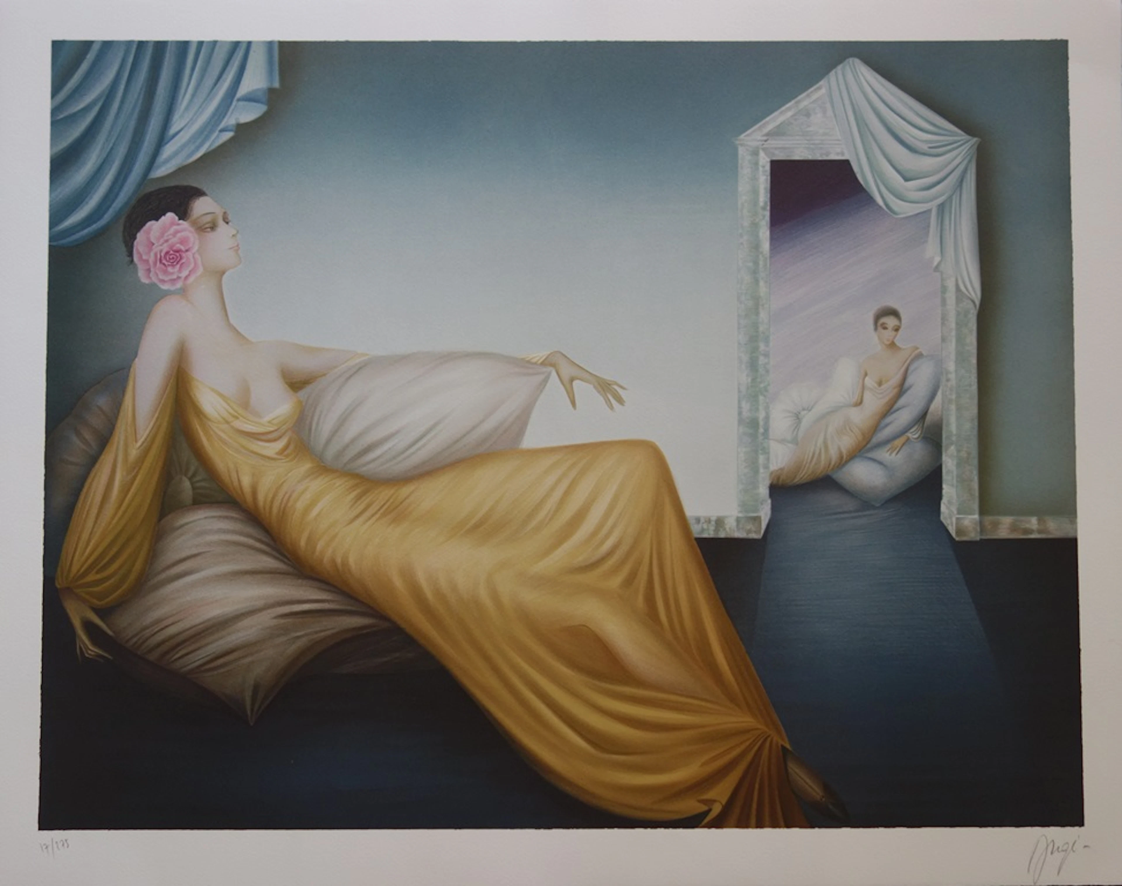 Philippe AUGE : Femme fatale - Lithographie originale signée