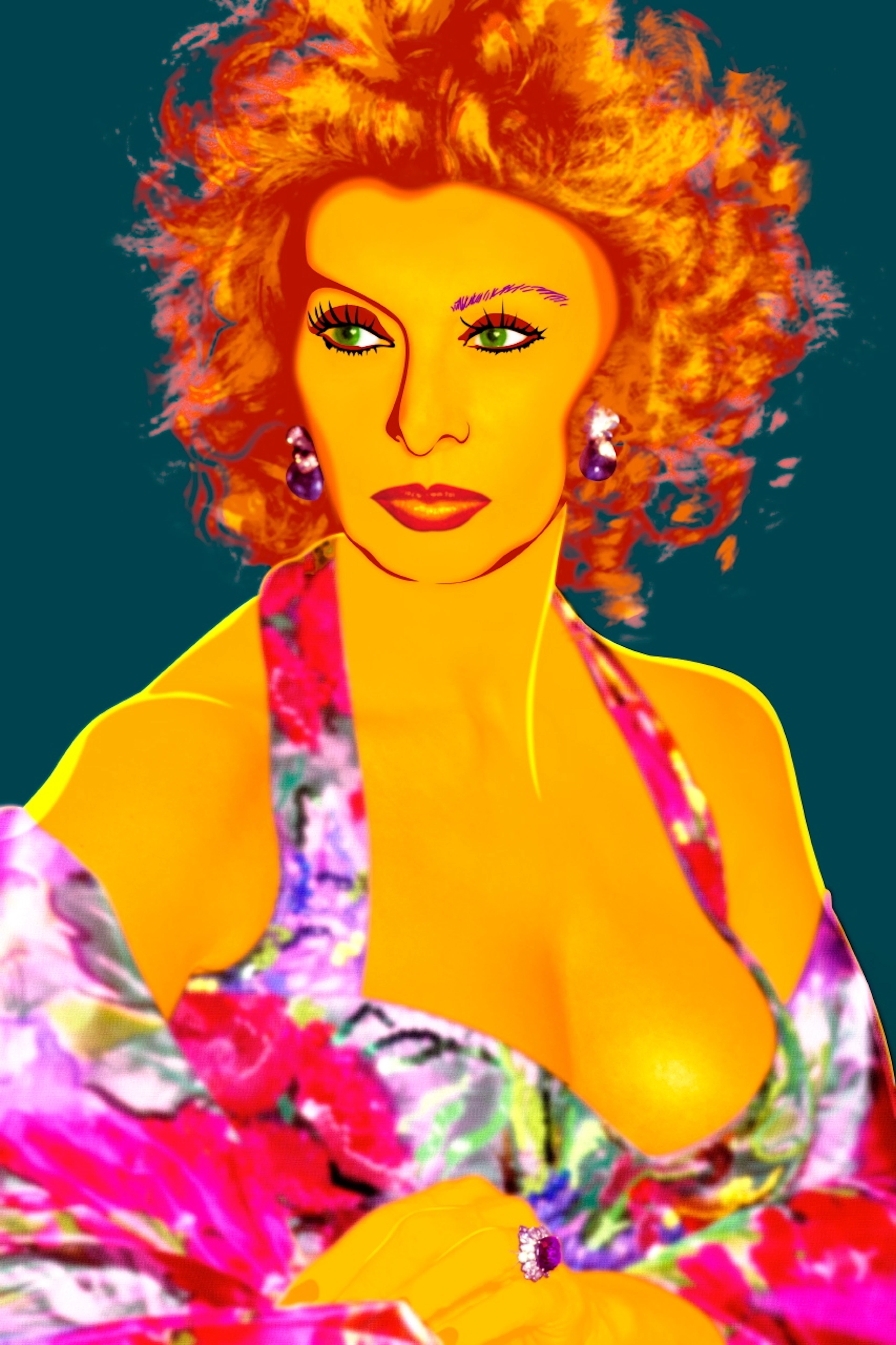 Francis APESTEGUY - Sophia Loren, 2007 - Tirage numérique signé