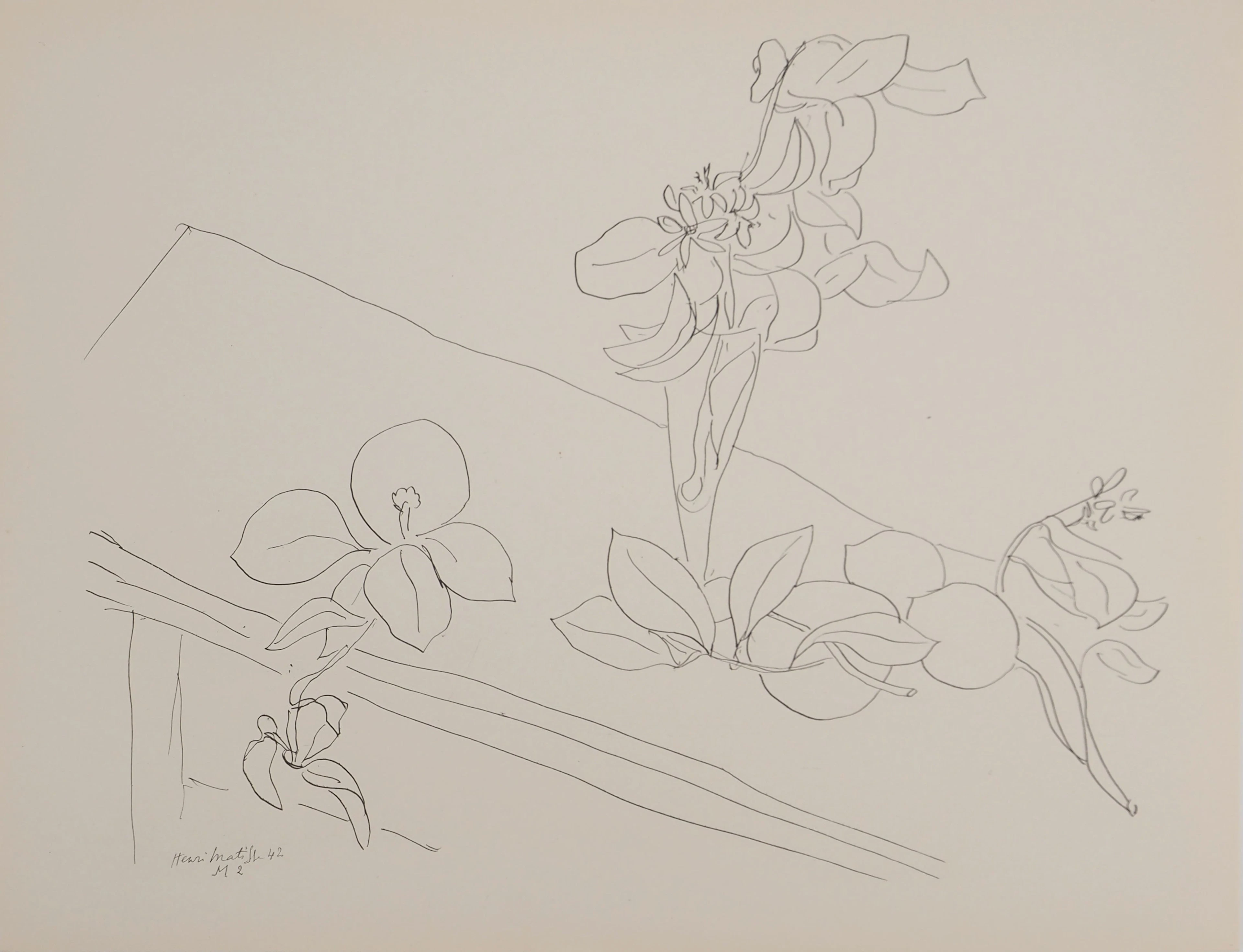 Henri MATISSE : Table à la nature morte, Lithographie signée
