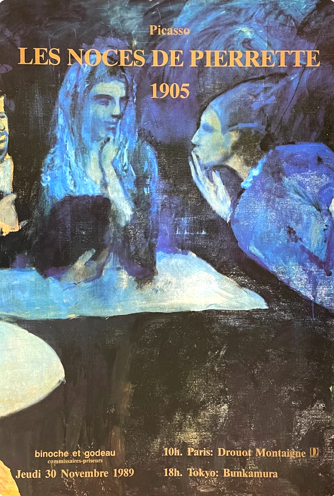 Picasso, Les noces de Pierrettes, affiche originale, 1989