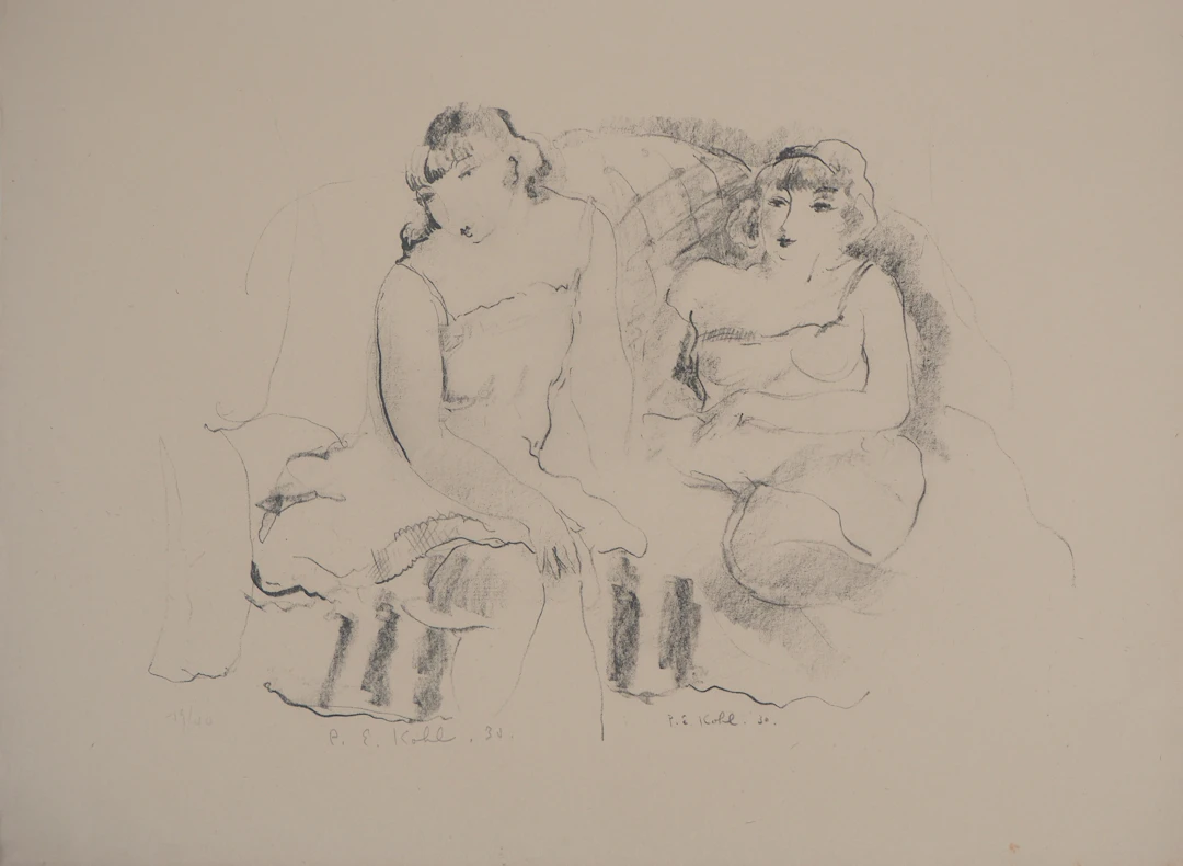Pierre-Ernest KOHL - Les Séductrices - Lithographie originale signée