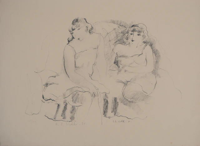 Pierre-Ernest KOHL - Les Séductrices - Lithographie originale signée