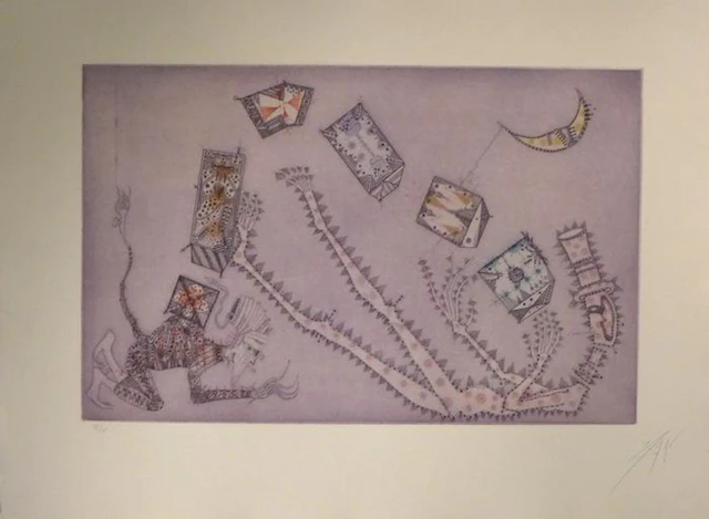 Joan PONC - Joc, 1973 - Gravure signée au crayon