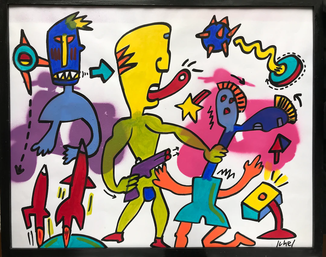 Jean-Luc JUHEL - Sans titre 2016 - Acrylique et aérosol signée