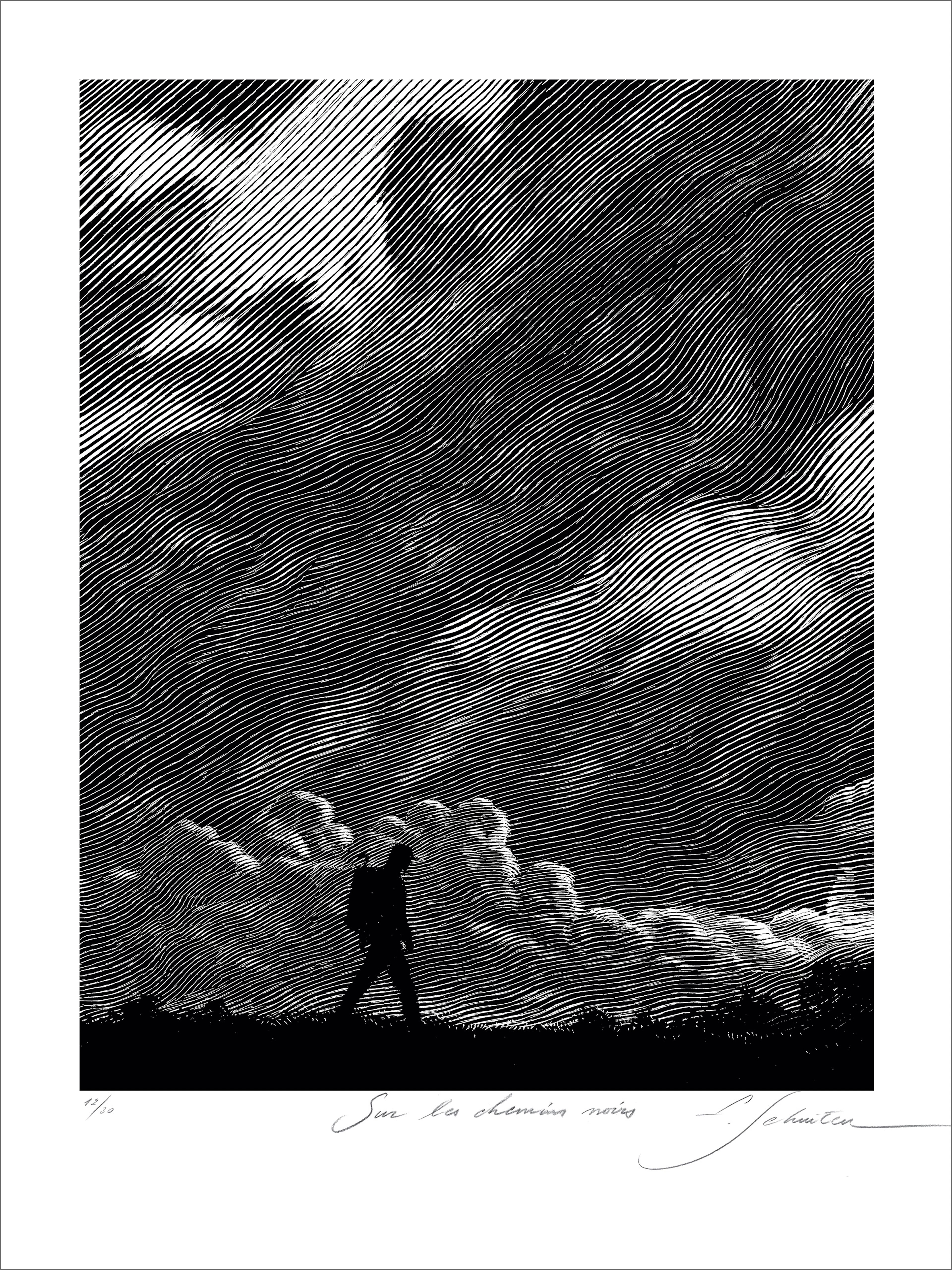 François SCHUITEN, Sur les chemins noirs - Nuages sombres, Tirage