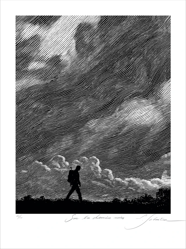 François SCHUITEN, Sur les chemins noirs - Nuages sombres, Tirage