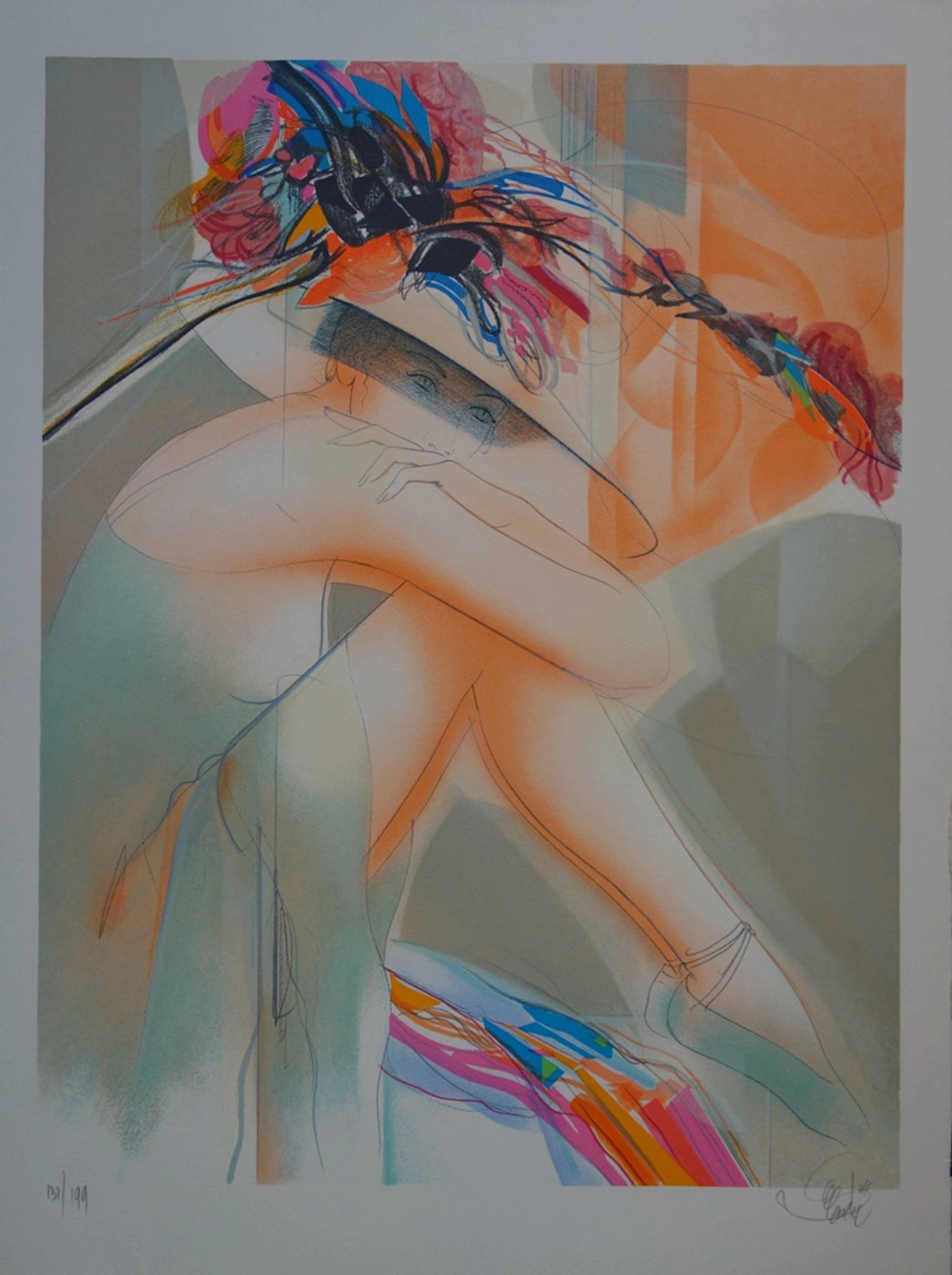 Jean-Baptiste VALADIE : Maryline - Lithographie originale signée au crayon