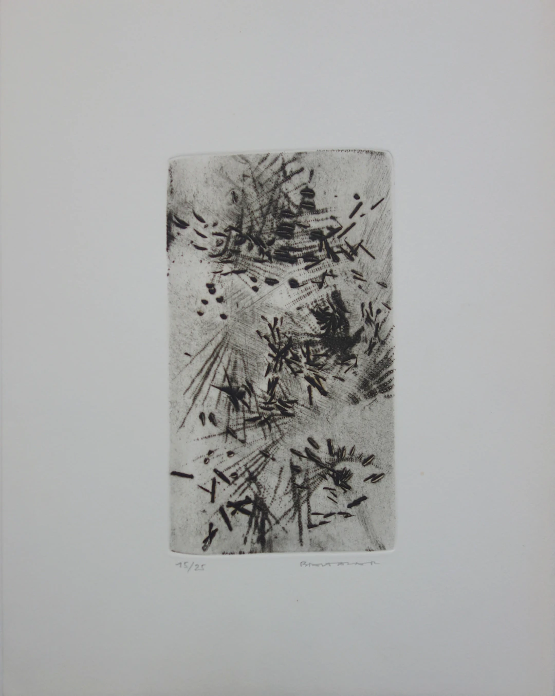 Julius BALTAZAR - Graminées - Gravure originale signée
