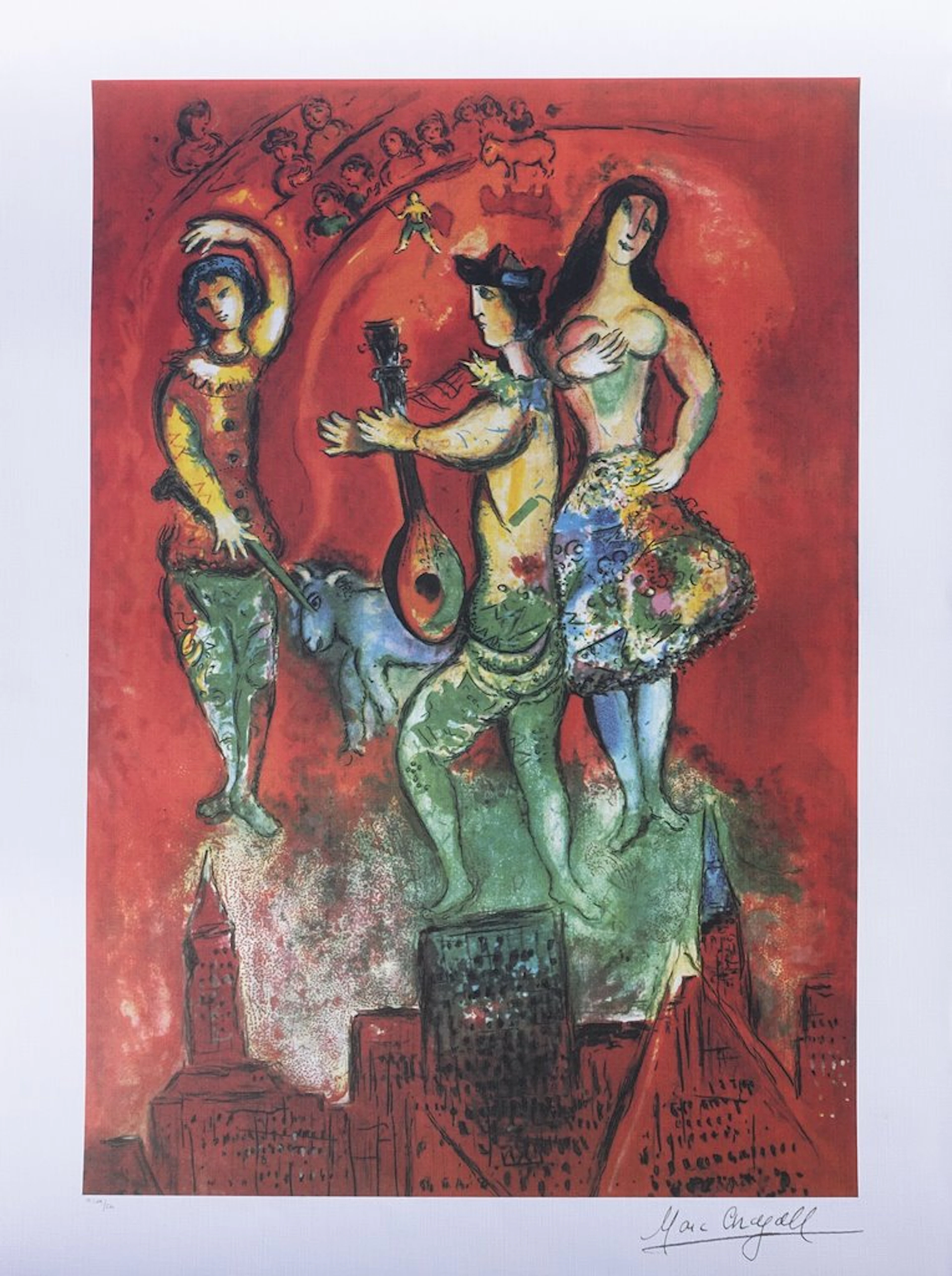 Marc CHAGALL : Carmen, Lithographie signée, Edition limitée 500ex