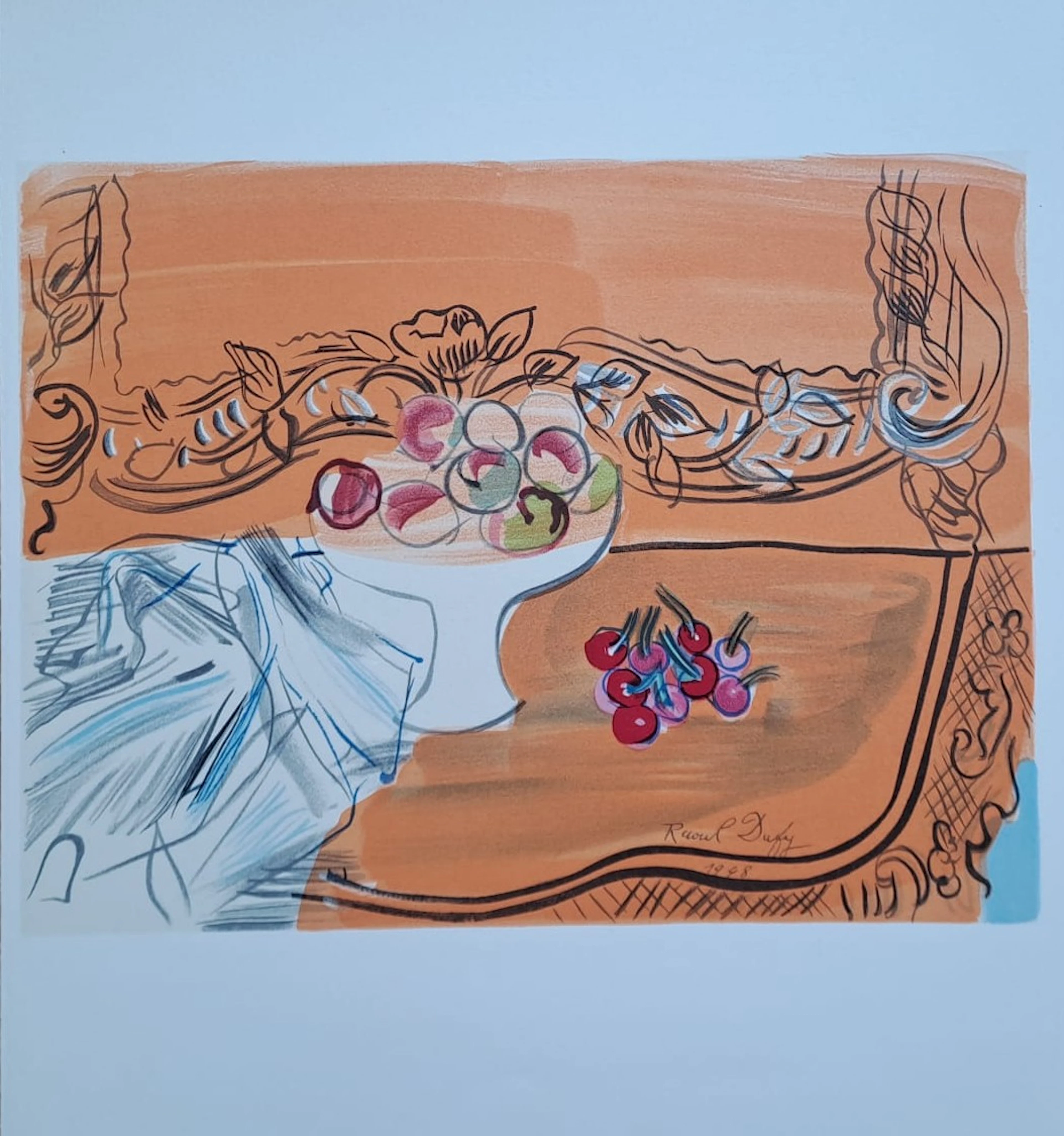 Raoul Dufy (d’après) - Nature morte aux fruits - Lithographie signée