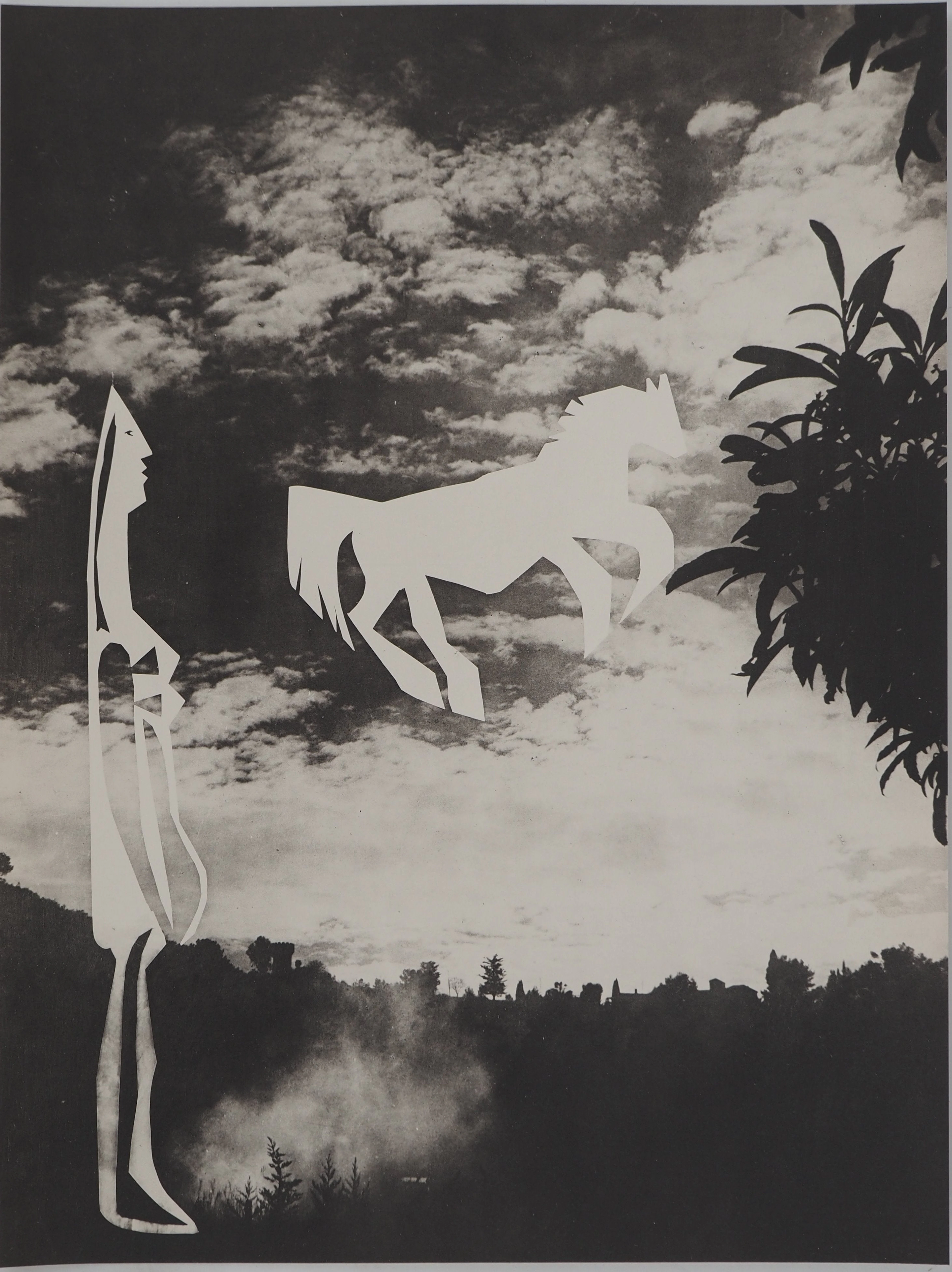 Pablo PICASSO : Diurnes, La femme au cheval, Phototypie originale