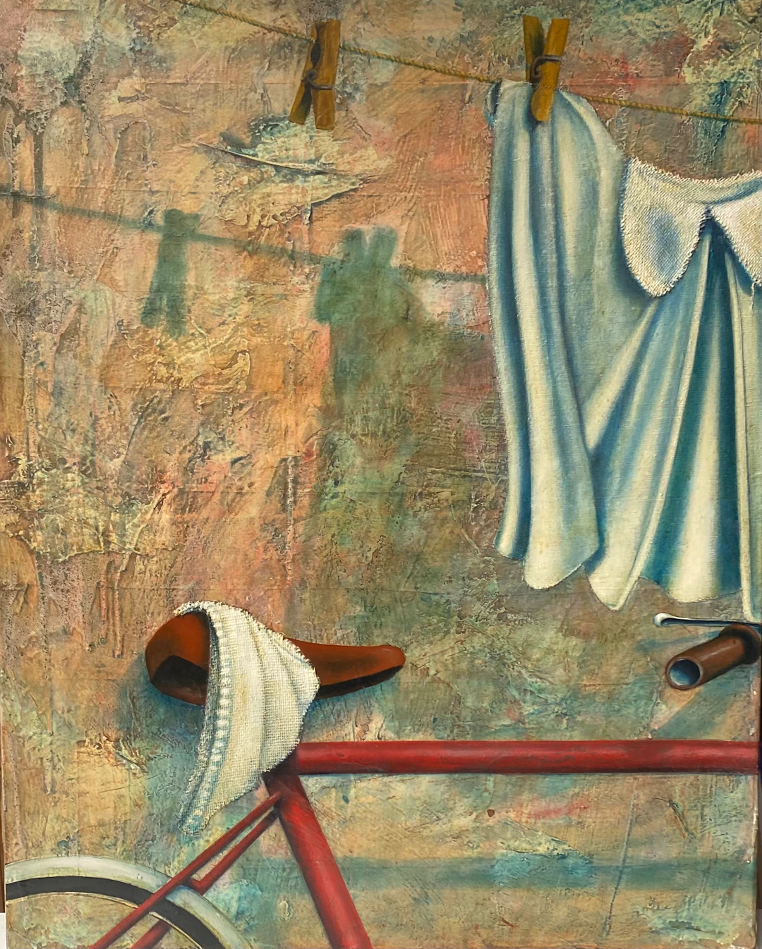 Bernard Sannier - "Tiens le petit Georges..." - Technique mixte sur toile