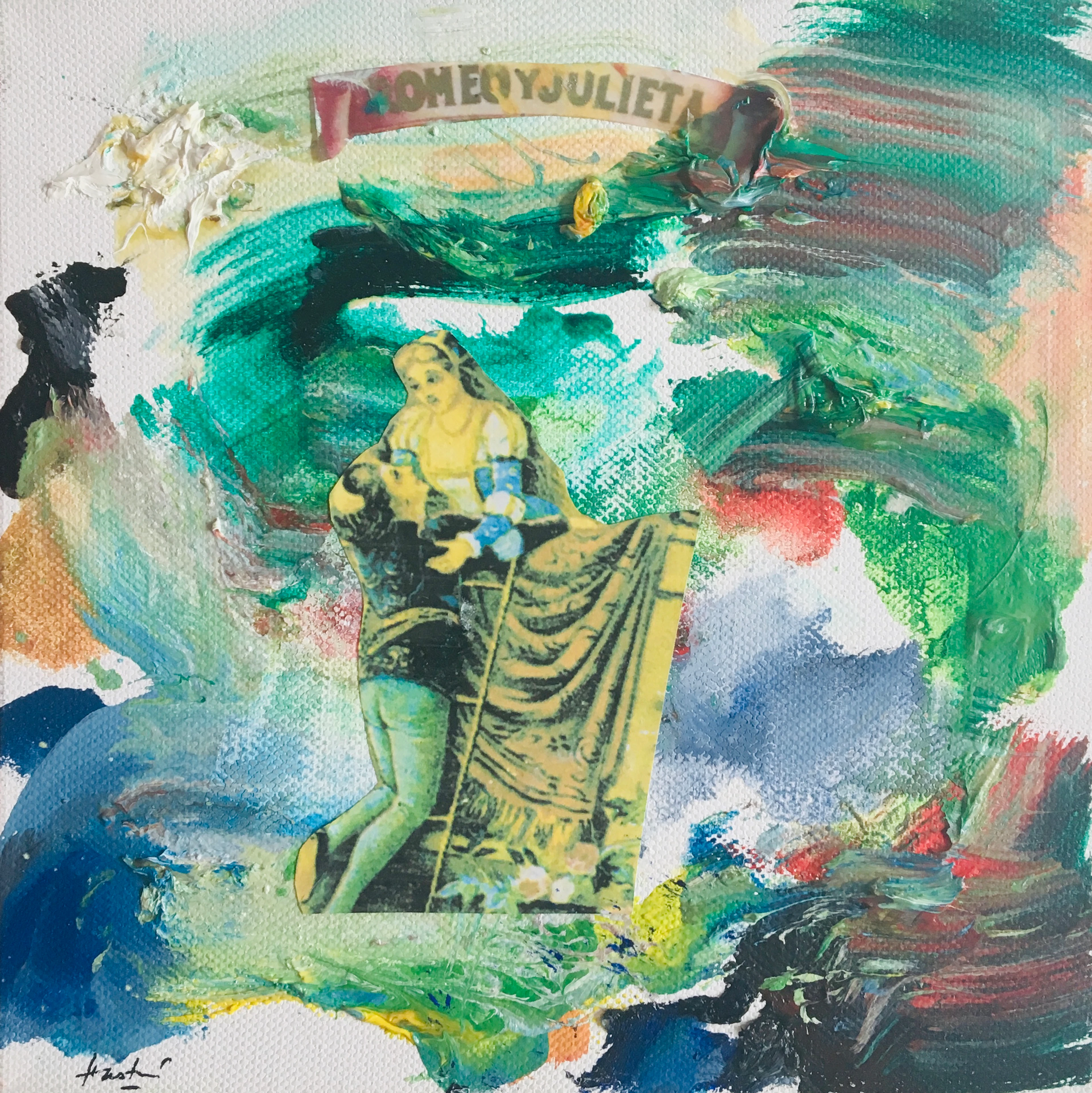 HASTAIRE - Roméo et Juliette XII, 2009 - Technique mixte sur toile signée