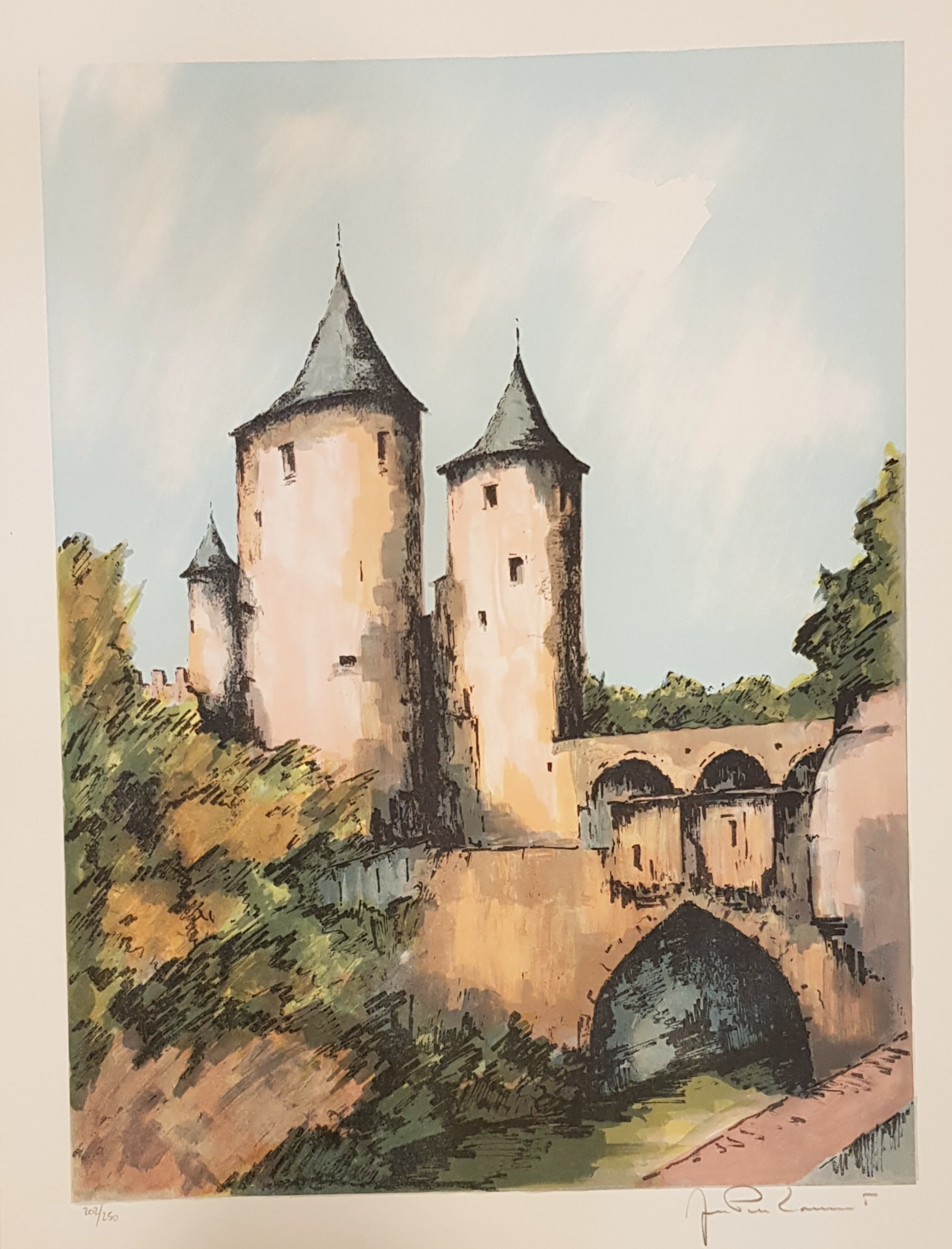 Jean Pierre LAURENT - La Porte des Allemands, 1980 - Lithographie