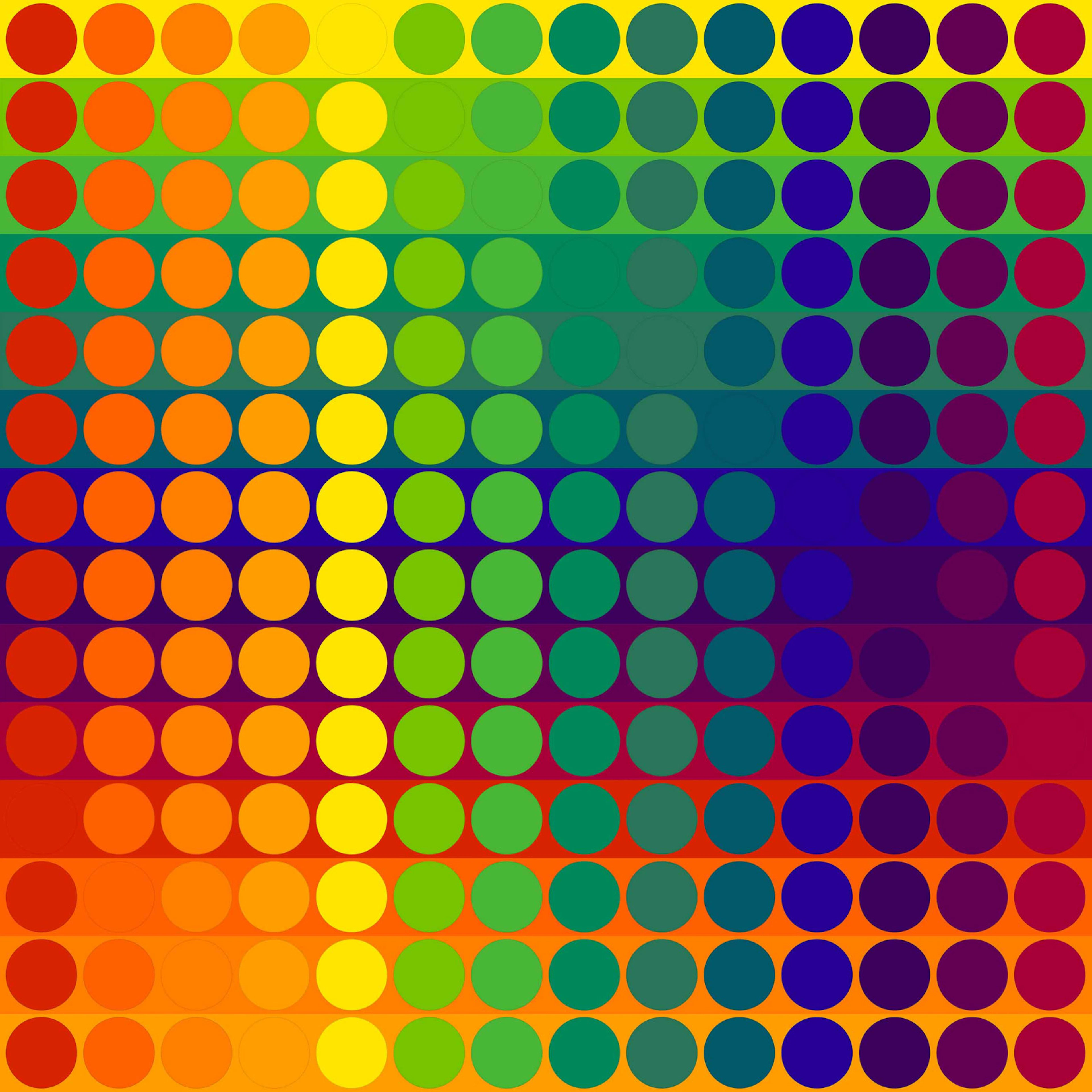 Julio Le Parc - Color Secuencia 6, 2024 - Lithographie originale signée