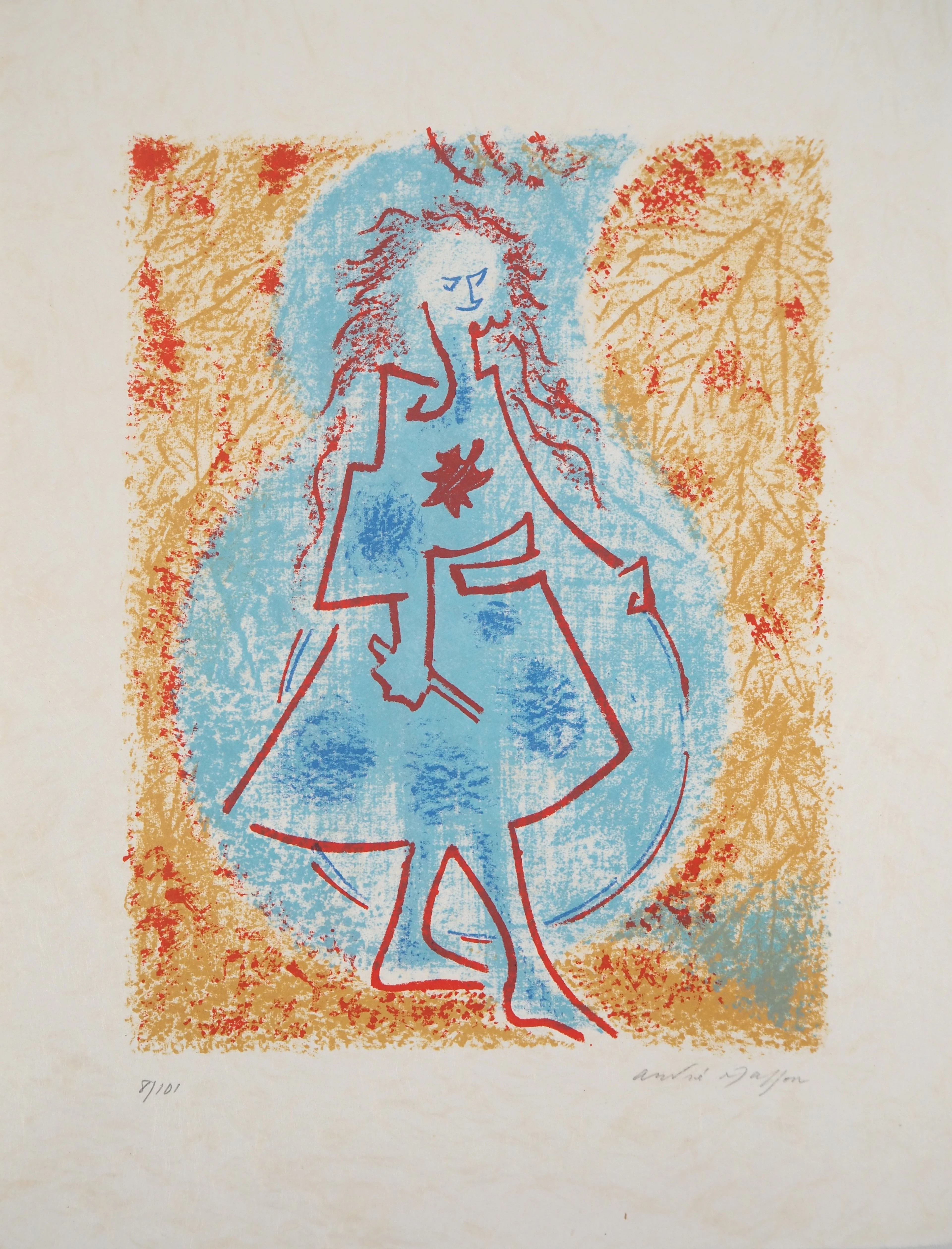 André MASSON : Jardin d’automne - Lithographie originale signée