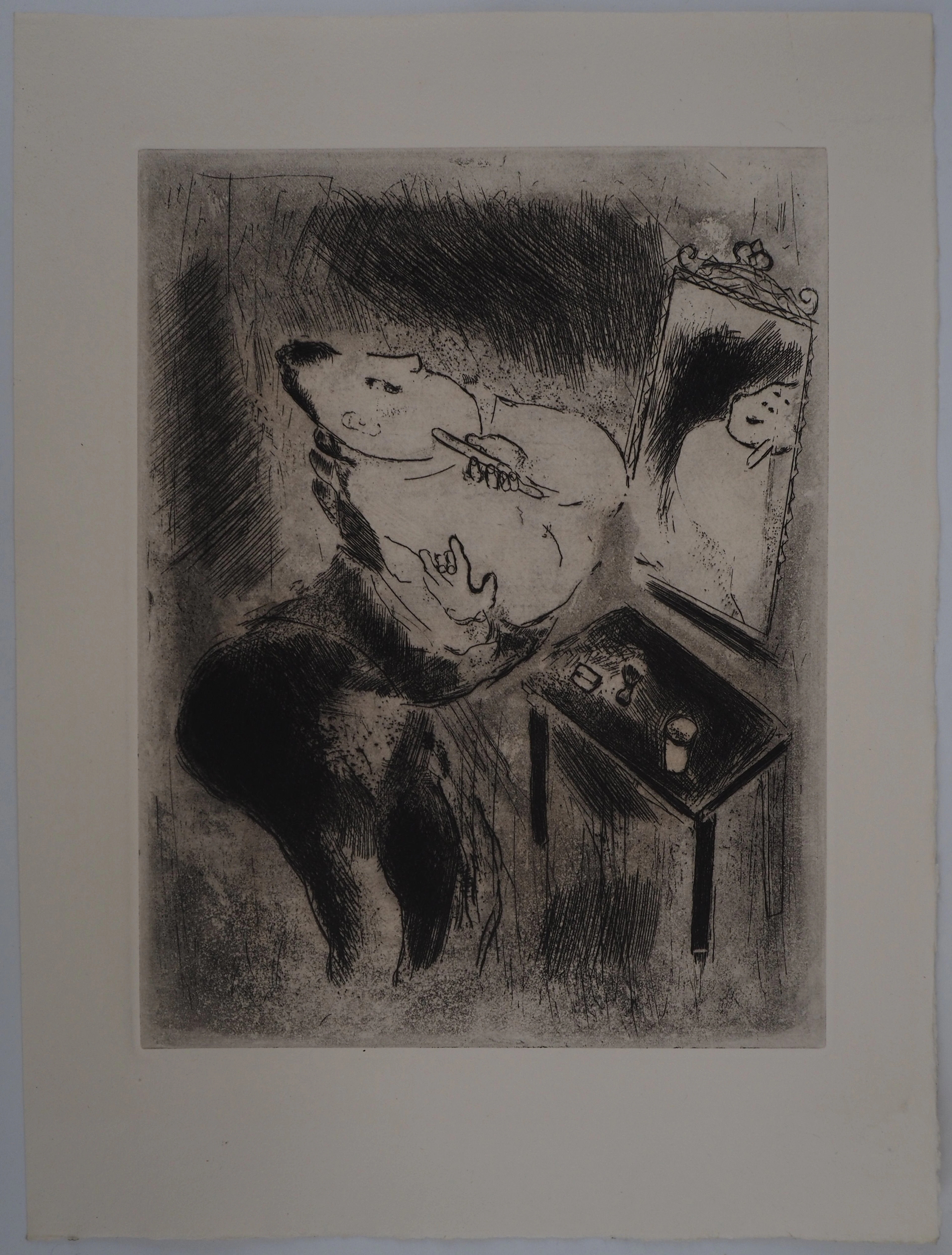 Marc CHAGALL : La toilette, Gravure originale