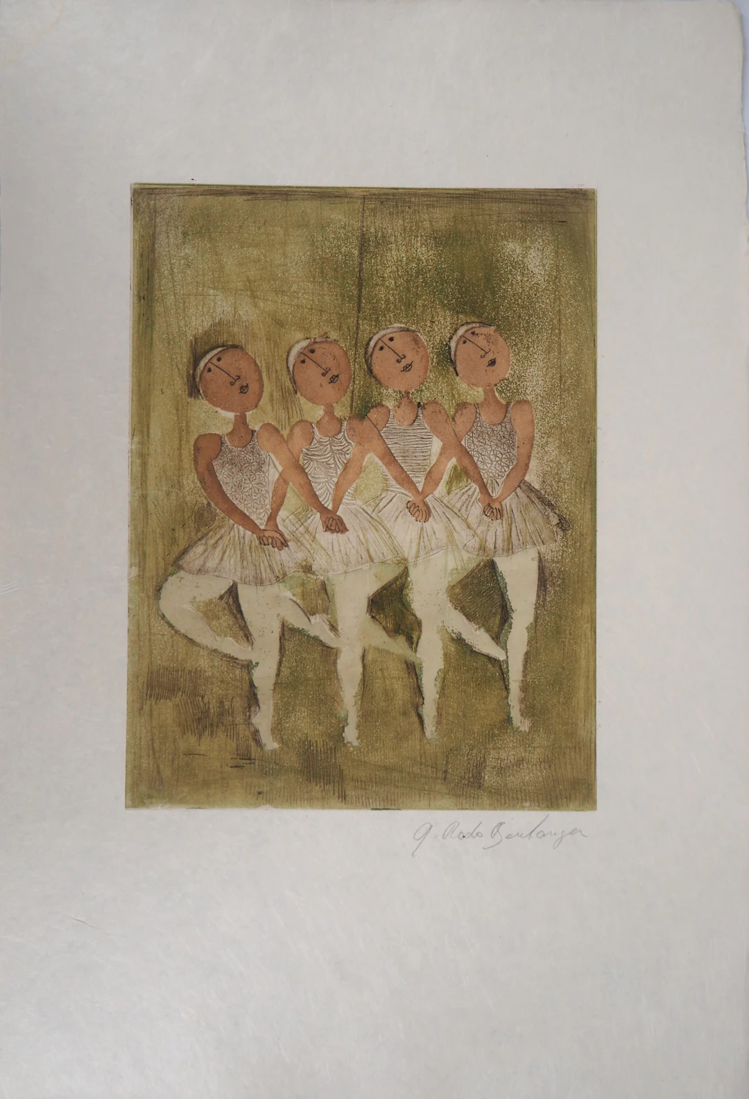 Graciela RODO BOULANGER : Le ballet - Gravure Originale Signée
