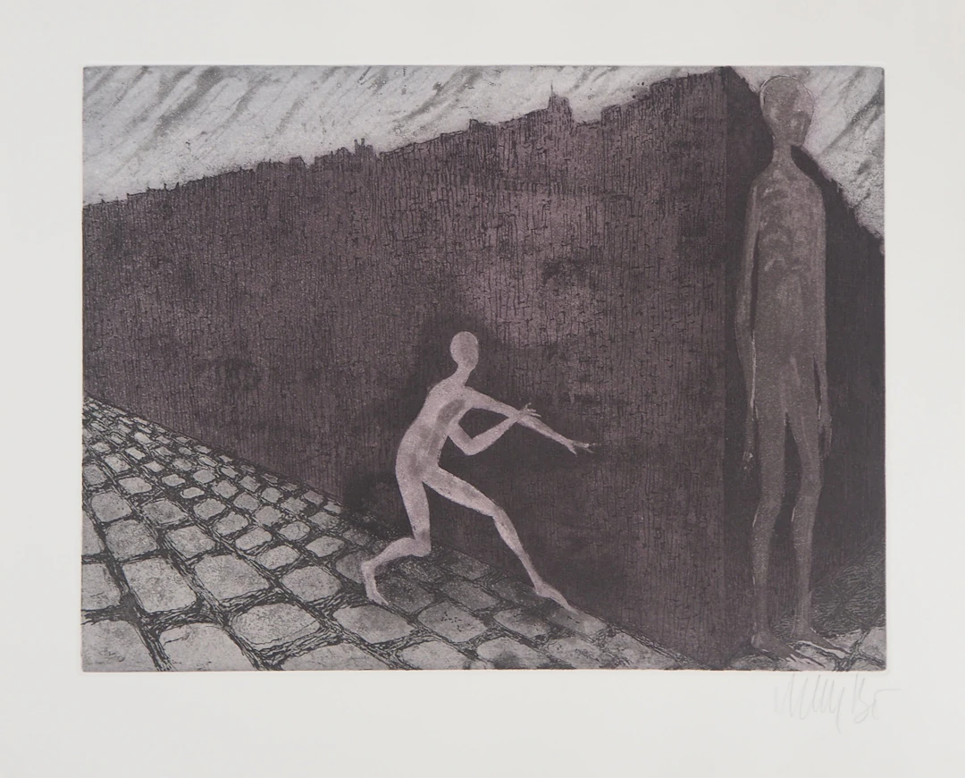 Lars BO : Jeu onirique, 1975 - Gravure originale signée au crayon
