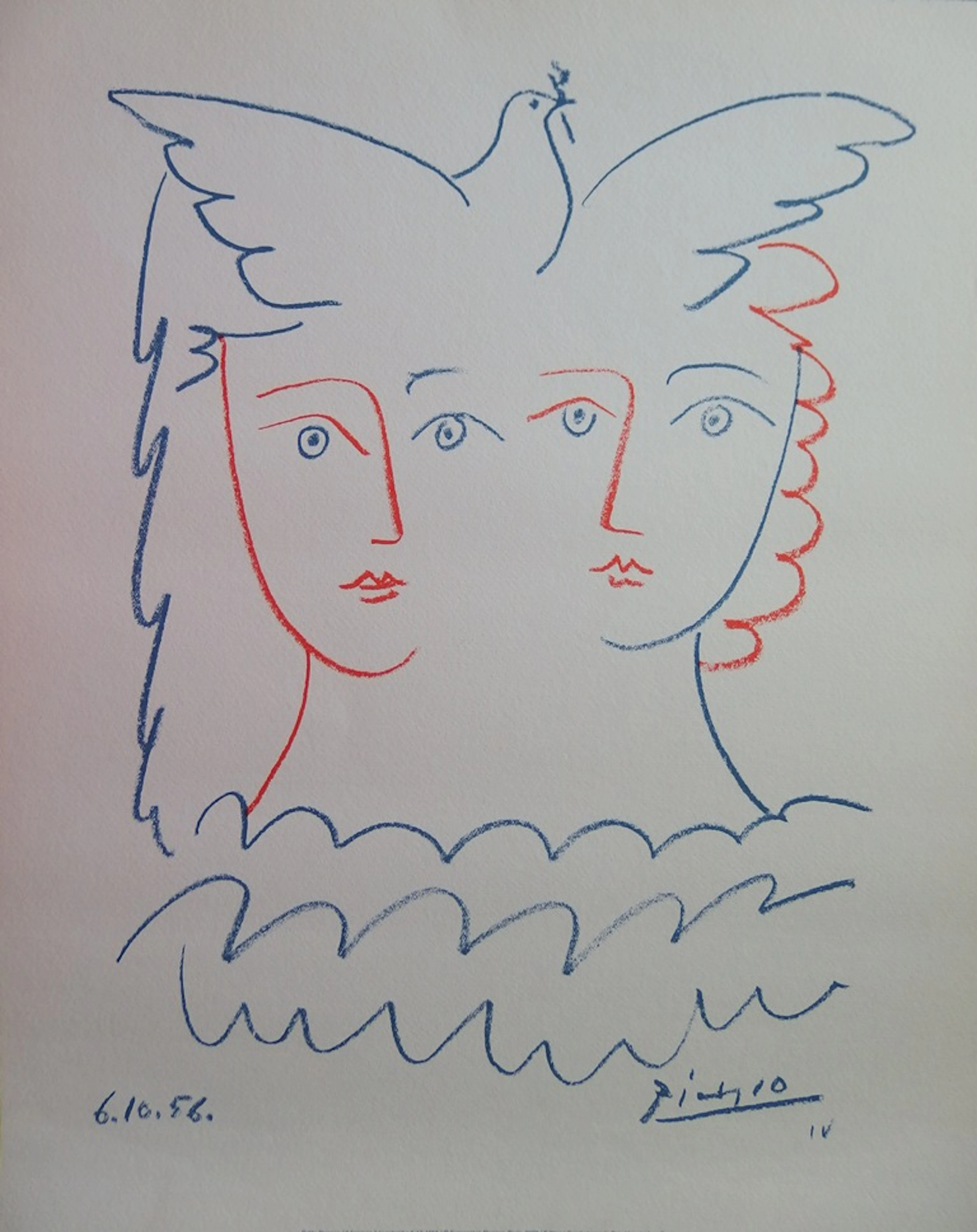 Pablo PICASSO (d’après) - Colombe de la concorde - Impression offset