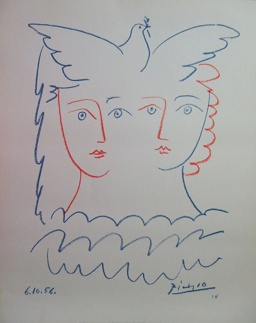 Pablo PICASSO (d’après) - Colombe de la concorde - Impression offset