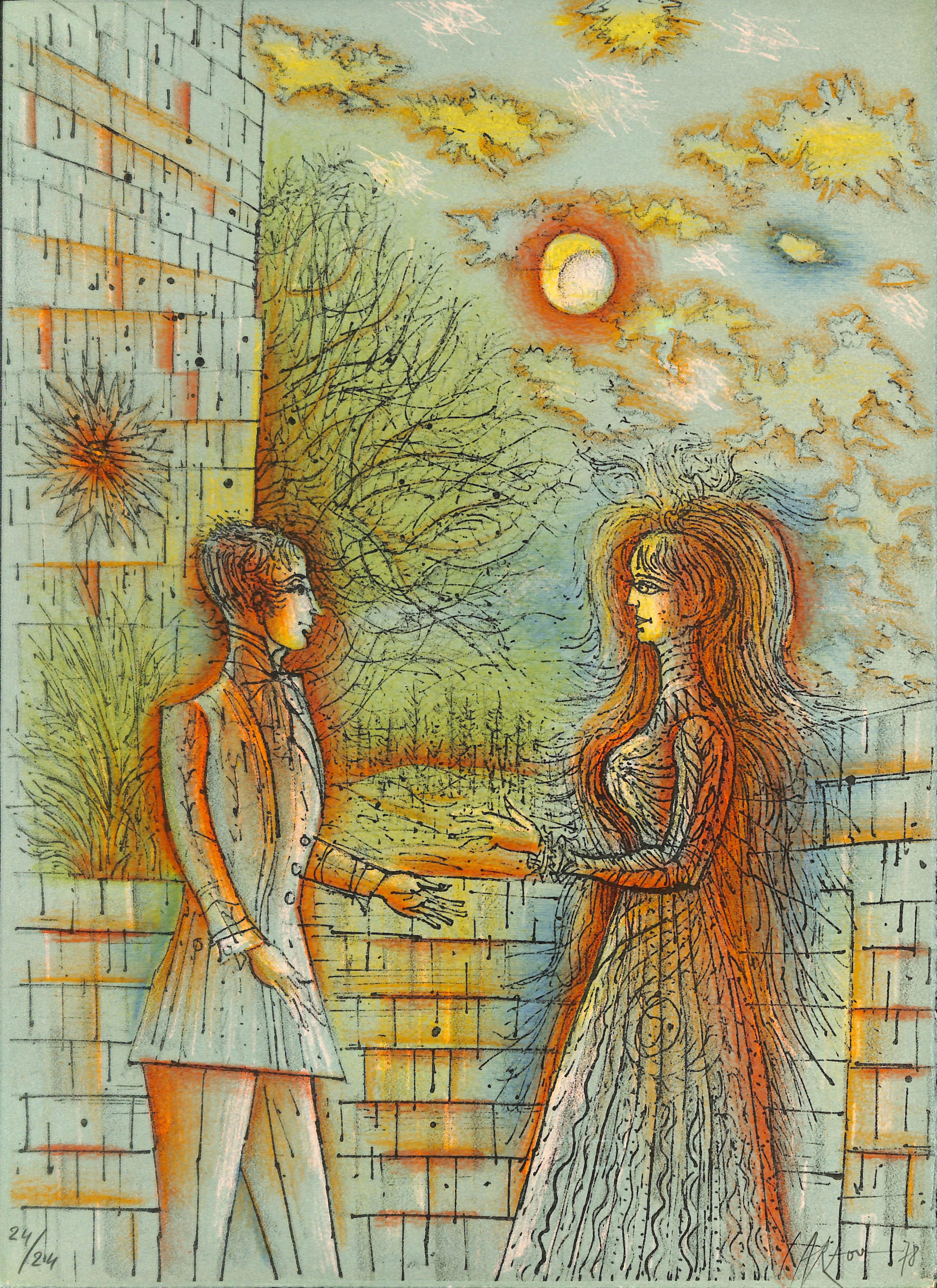 Jean CARZOU - Romance au clair de Lune, 1978 - Lithographie originale signée