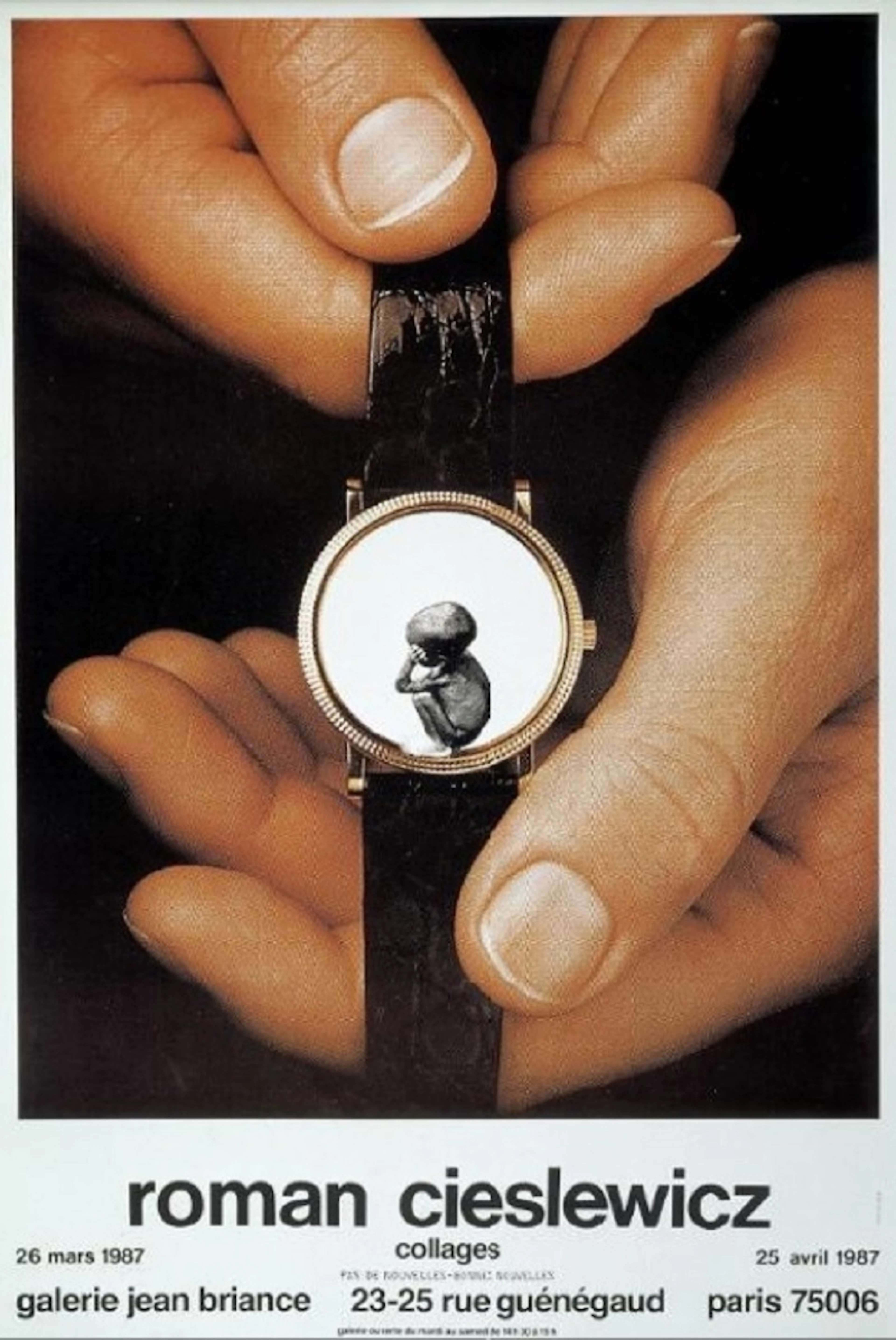 Roman Cieslewicz - Affiche originale d’exposition - Collages - Paris - 1987