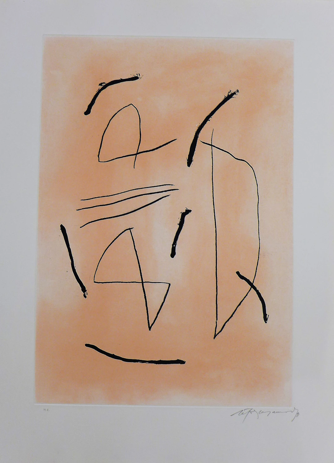 Alberto RAFOLS-CASAMADA - Signe i color 4, 1991, Gravure signée