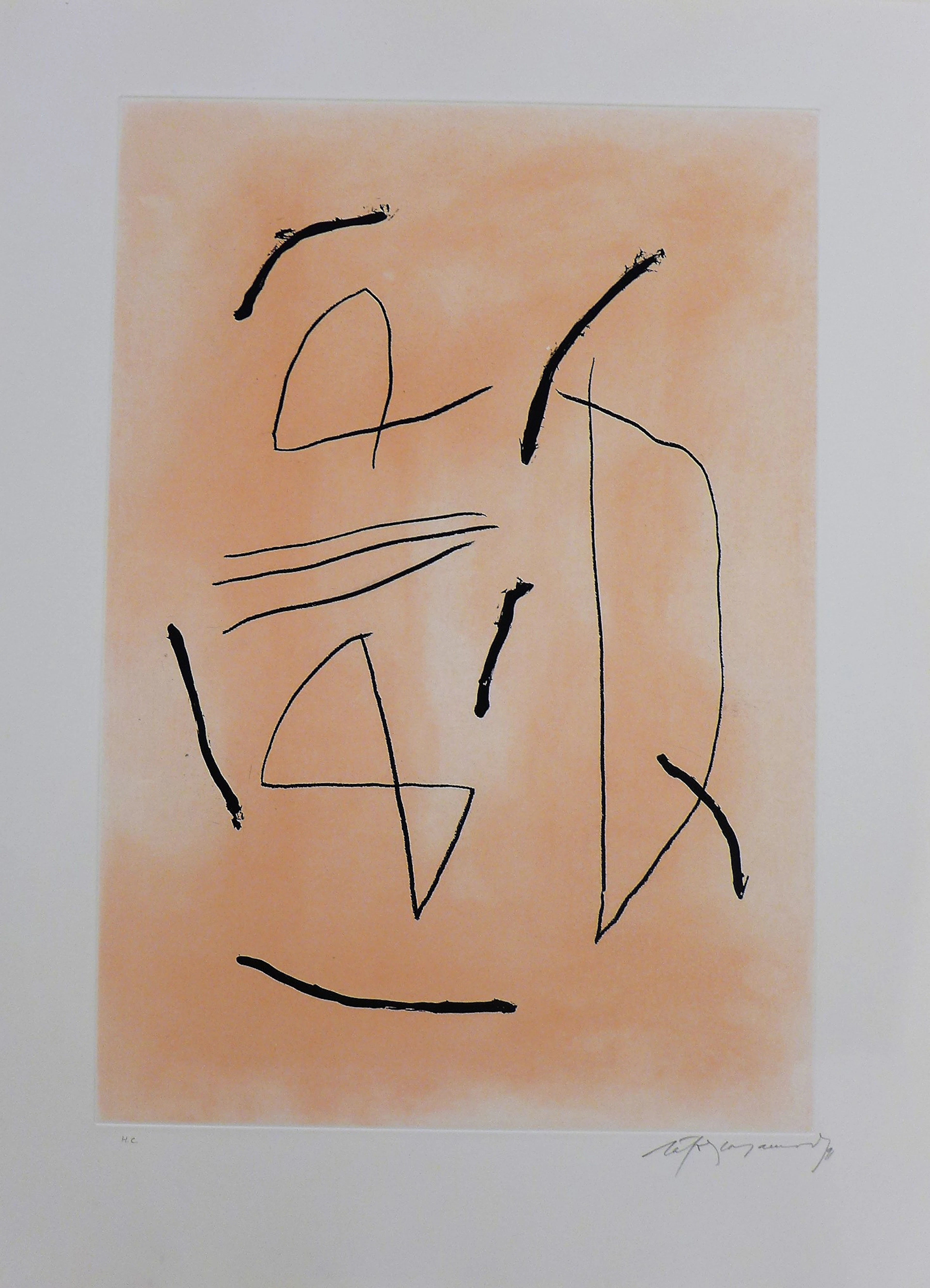 Alberto RAFOLS-CASAMADA - Signe i color 4, 1991, Gravure signée