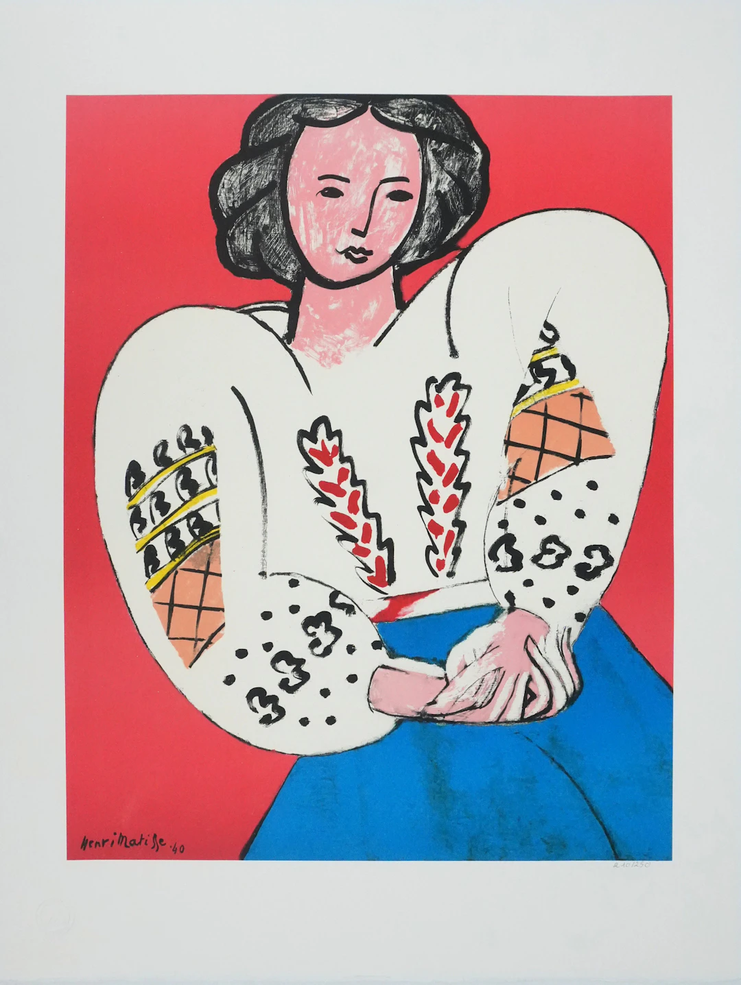Henri MATISSE : La blouse roumaine, Lithographie signée