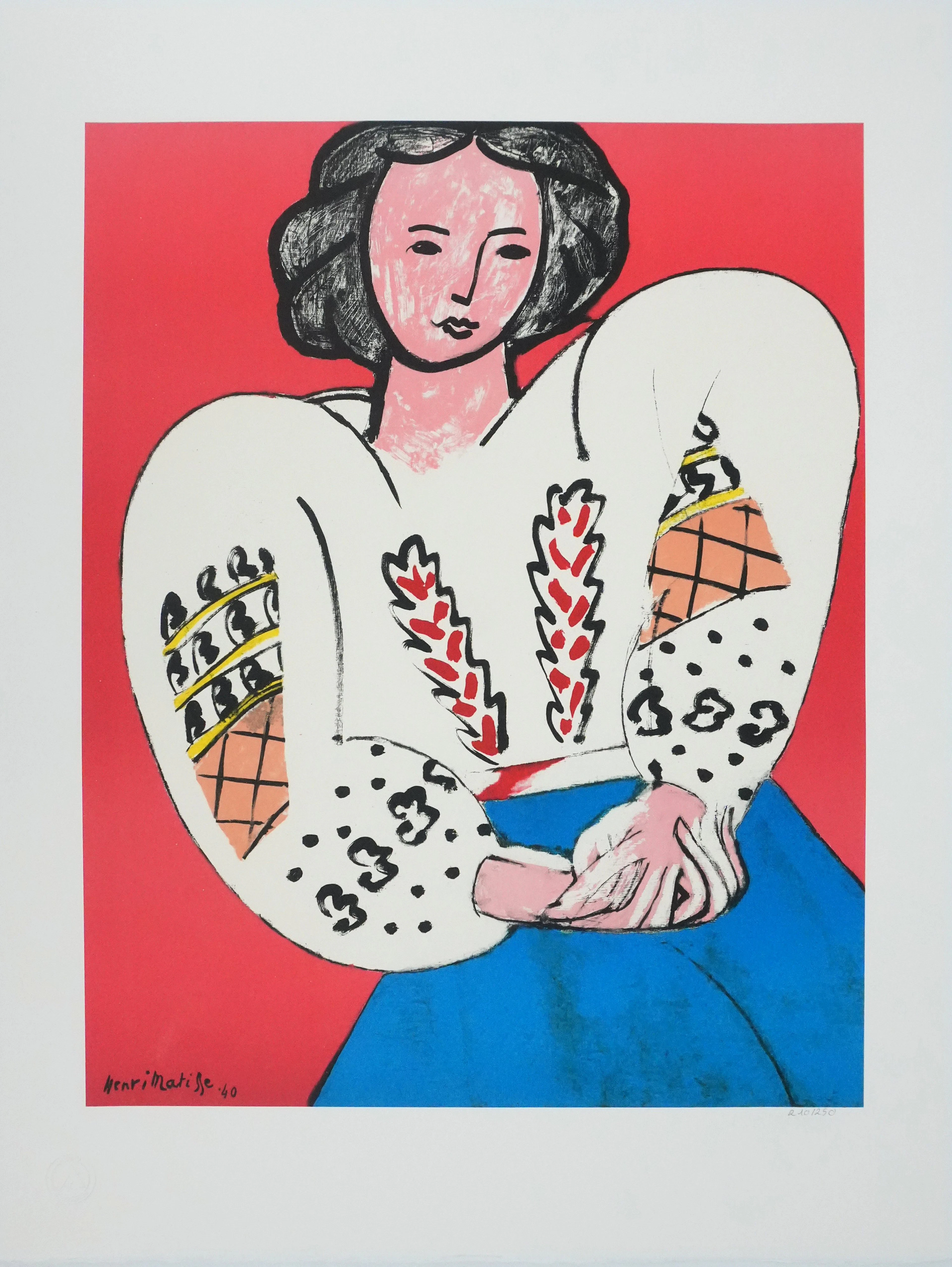 Henri MATISSE : La blouse roumaine, Lithographie signée