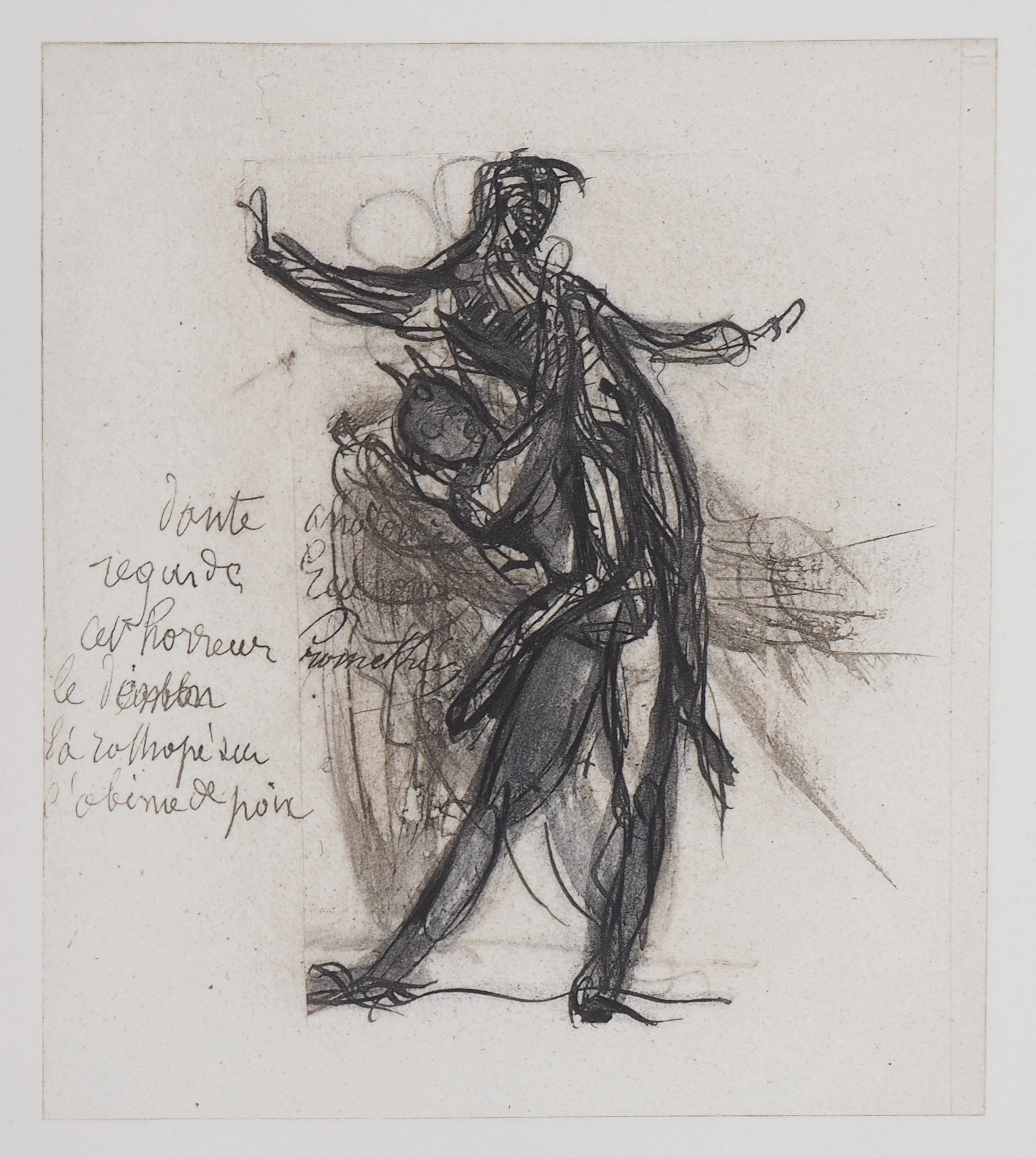 Auguste RODIN (d’après) : Démon montrant une ombre tombée dans la