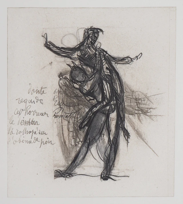 Auguste RODIN (d’après) : Démon montrant une ombre tombée dans la