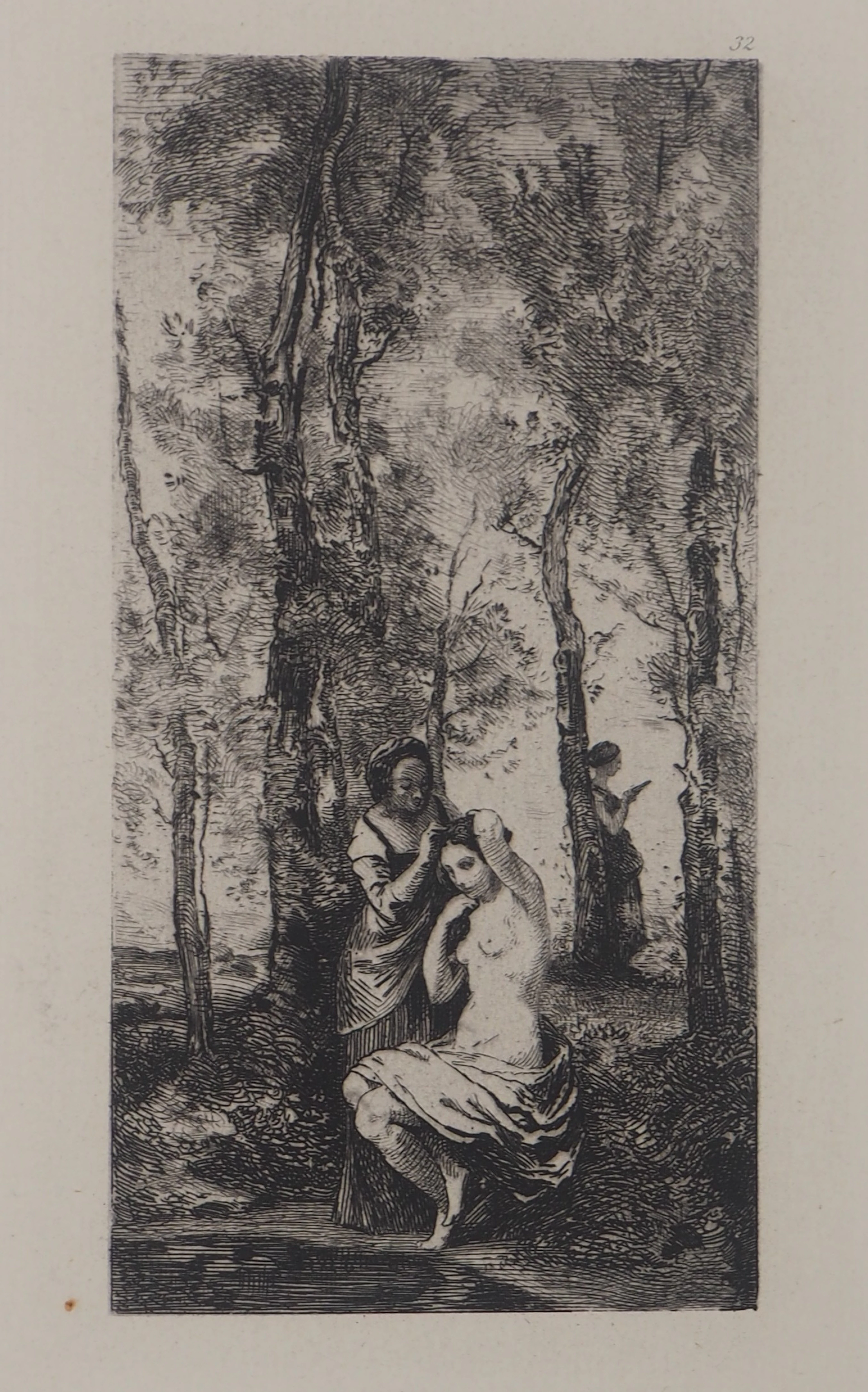 Jean-Baptiste Camille COROT - La toilette, 1873 - Gravure à l’eau-forte