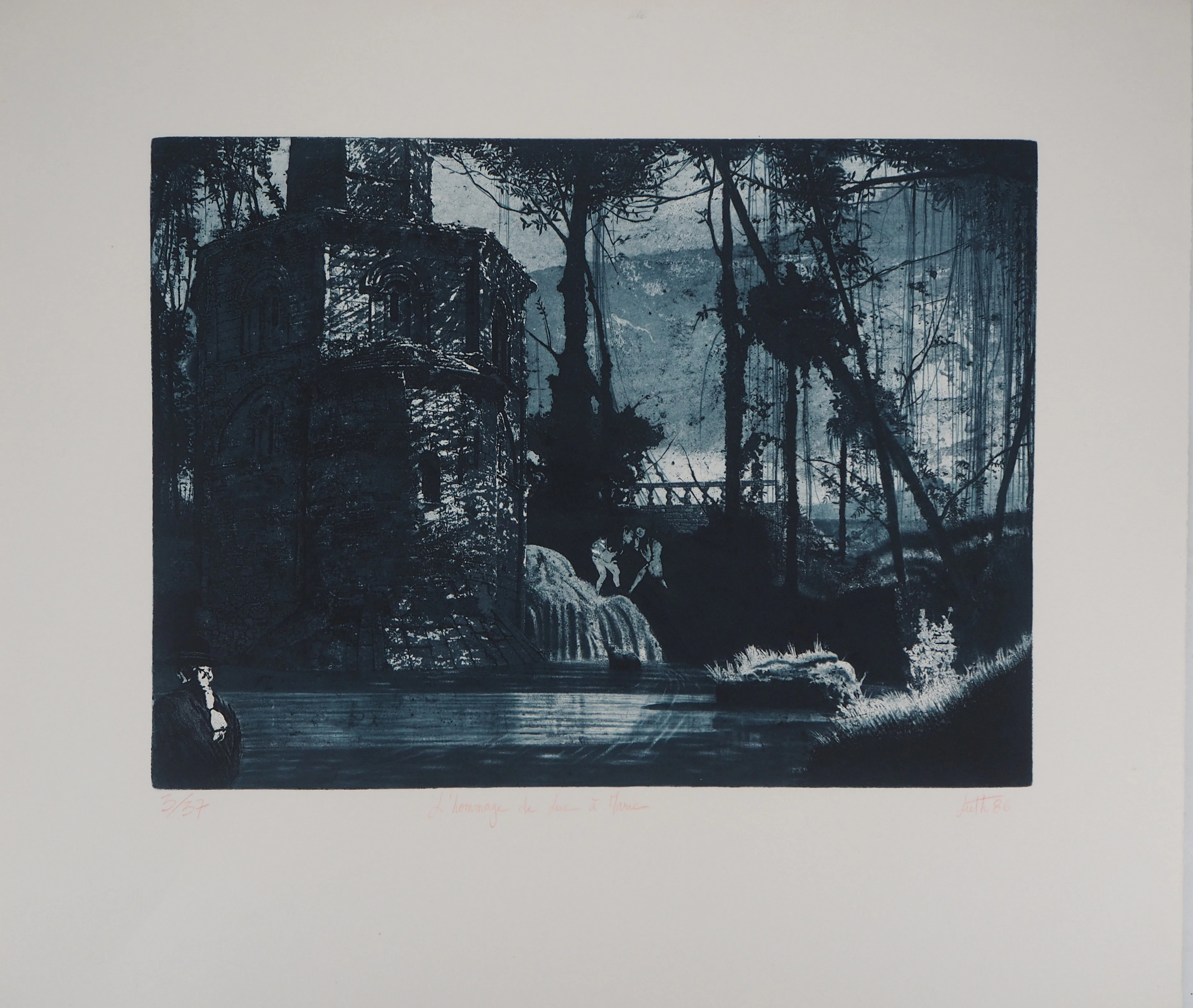 LUTH: L’hommage de Luc à Marie - Gravure originale signée
