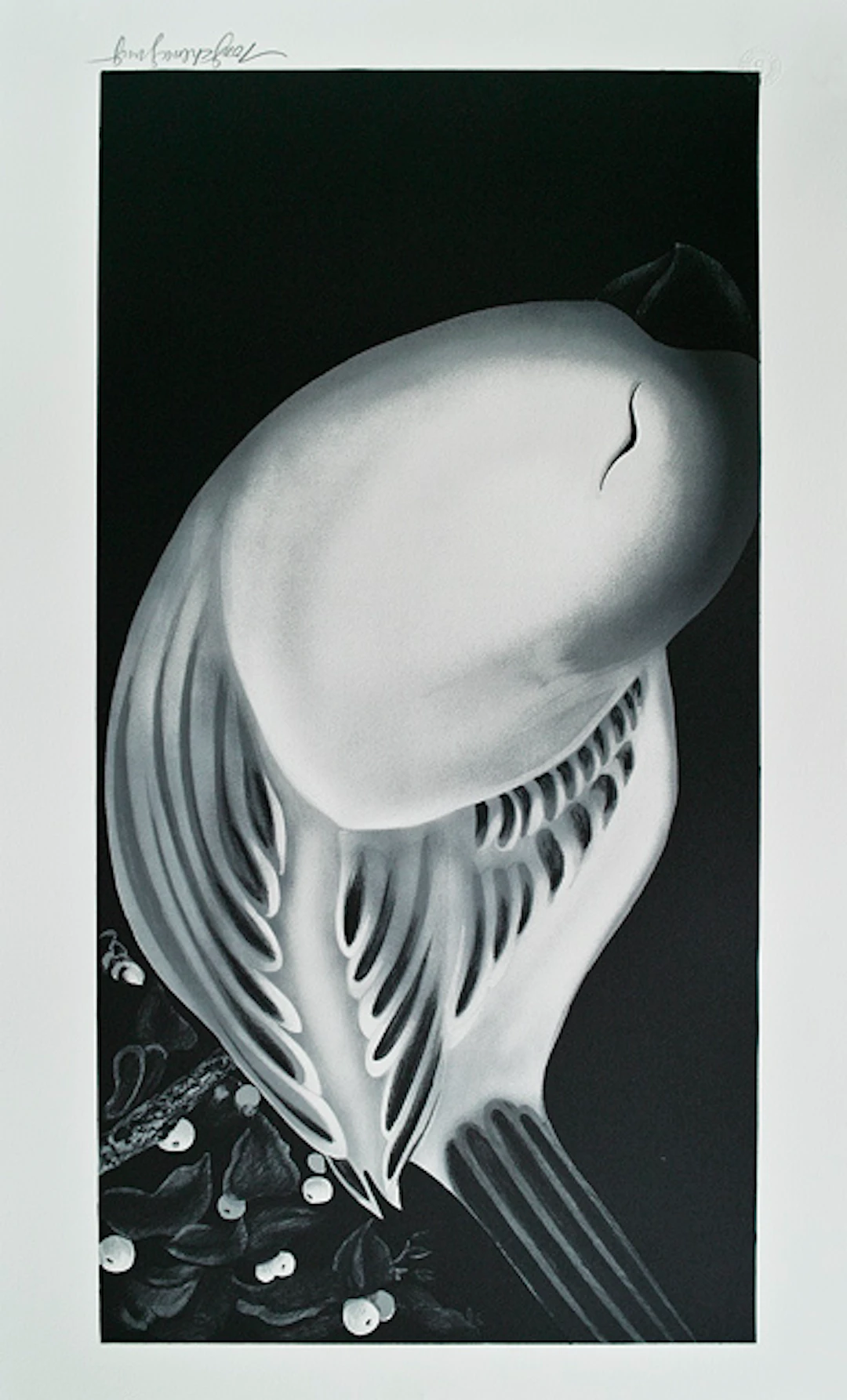 Tong ZHENGANG - Oiseau 2, Lithographie signée et numérotée